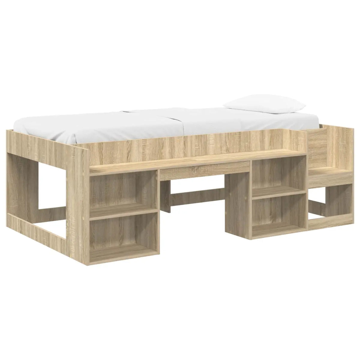 Cadre de lit pour enfants avec rangement Chêne Sonoma - XIOS
