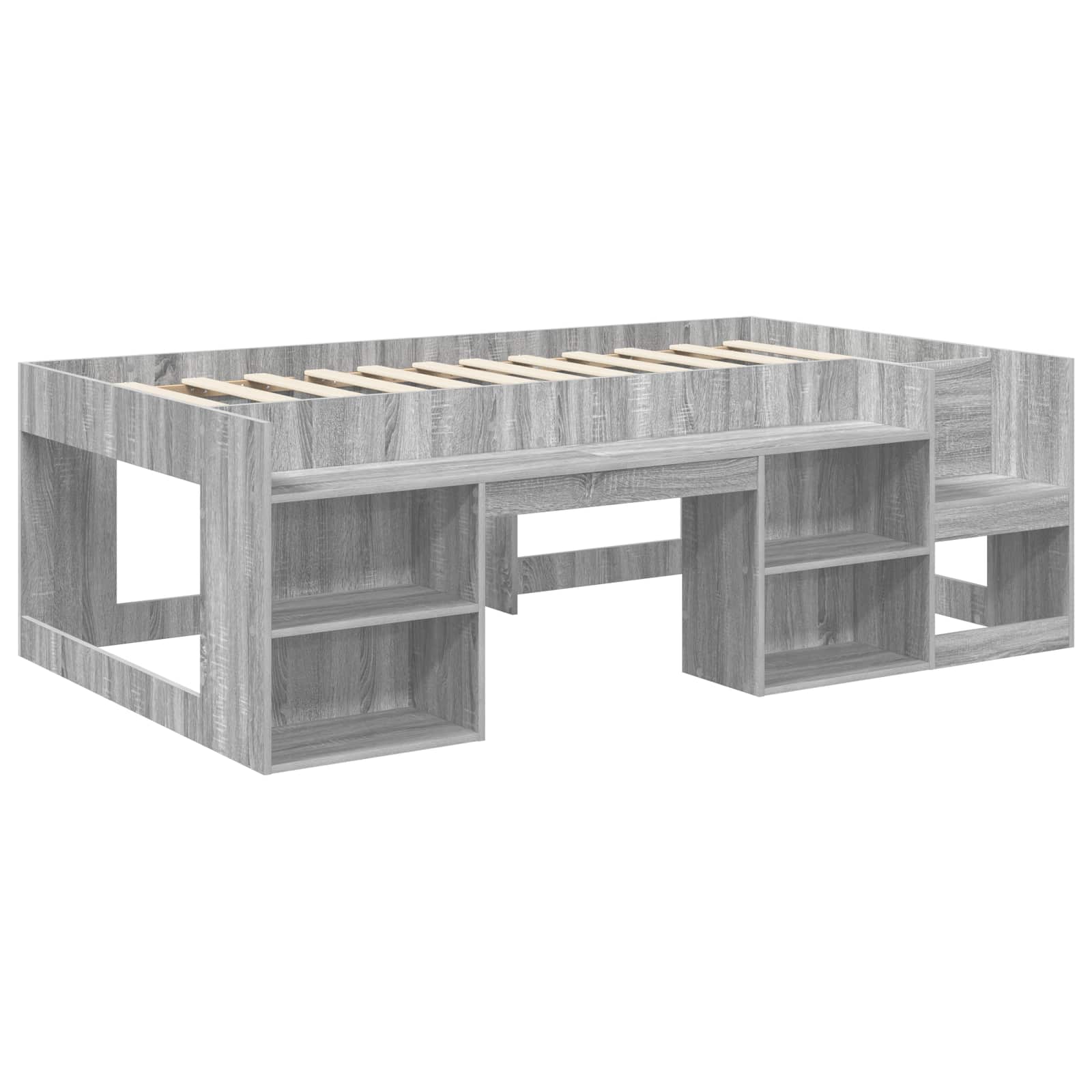 Cadre de lit pour enfants avec rangement Sonoma gris - XIOS