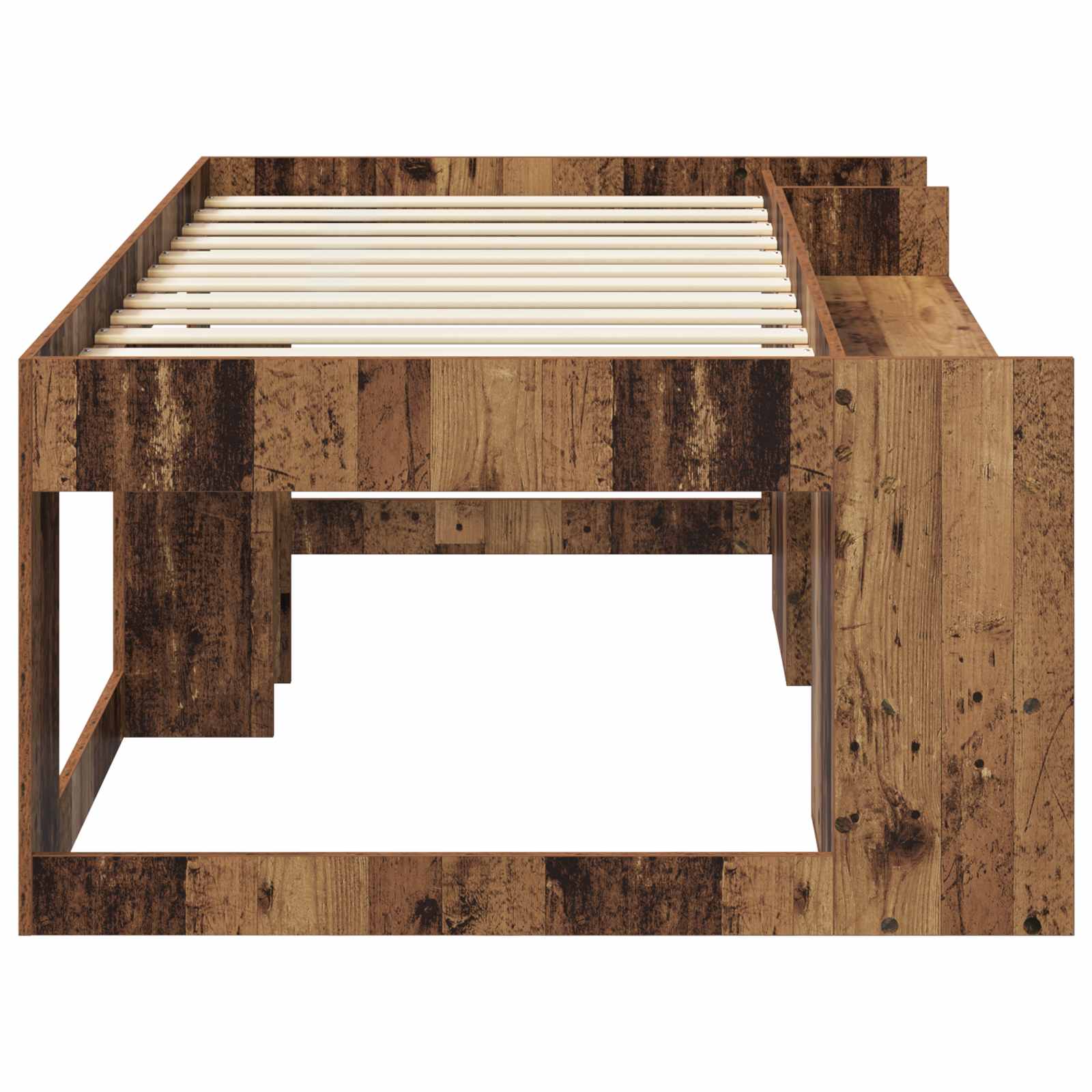 Cadre de lit pour enfants avec rangement Bois ancien - XIOS
