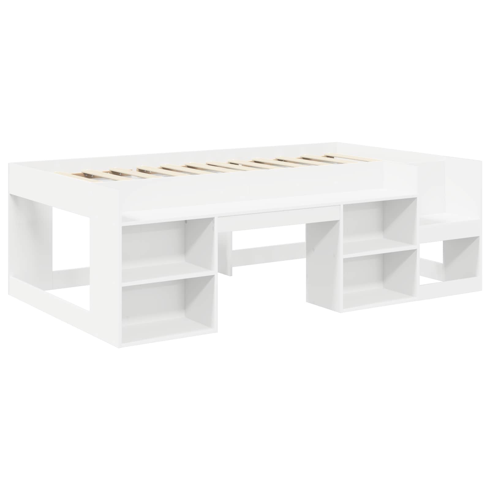 Cadre de lit pour enfants avec rangement Blanc 98,5 x 200 cm - XIOS