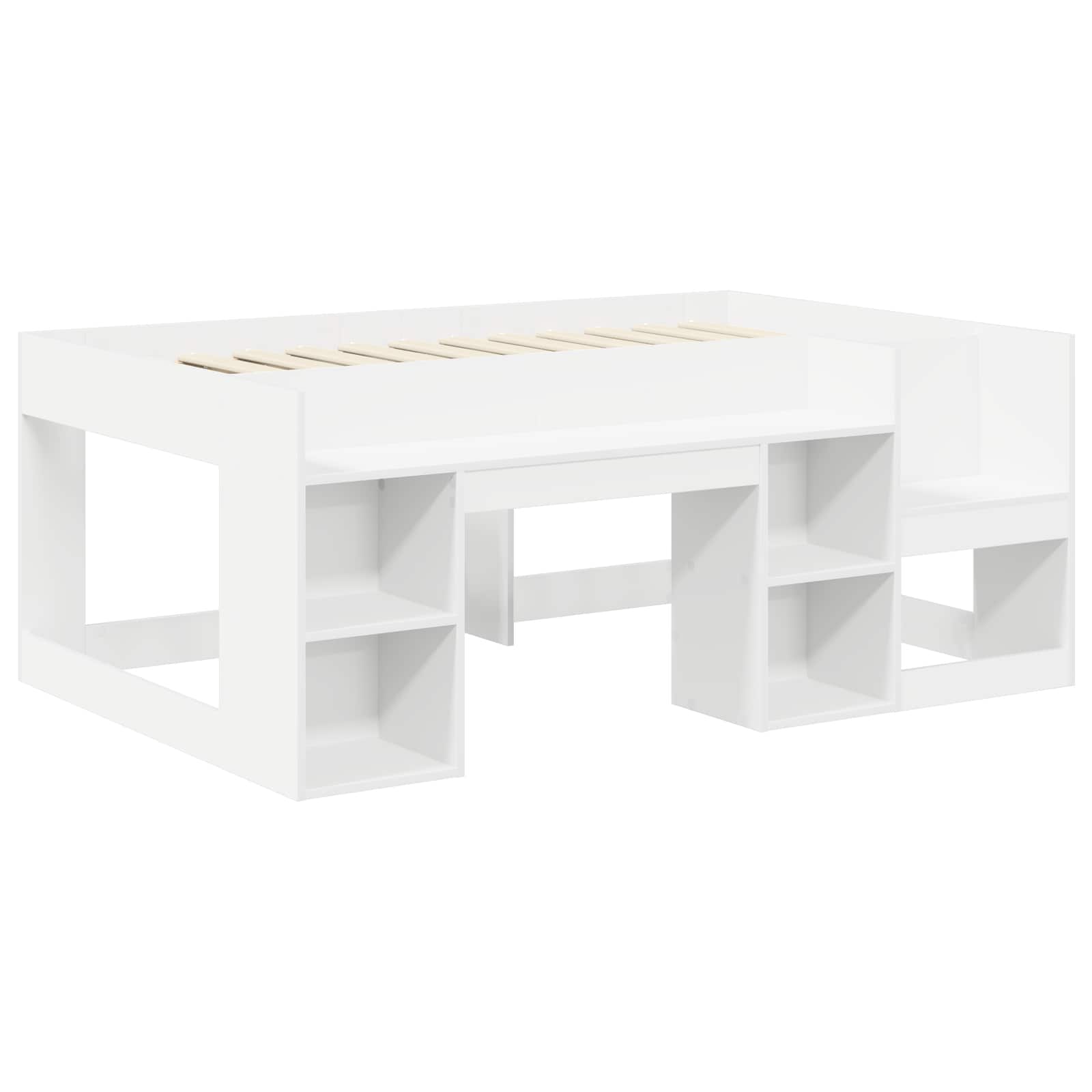 Cadre de lit pour enfants avec rangement Blanc 80 x 160 cm - XIOS