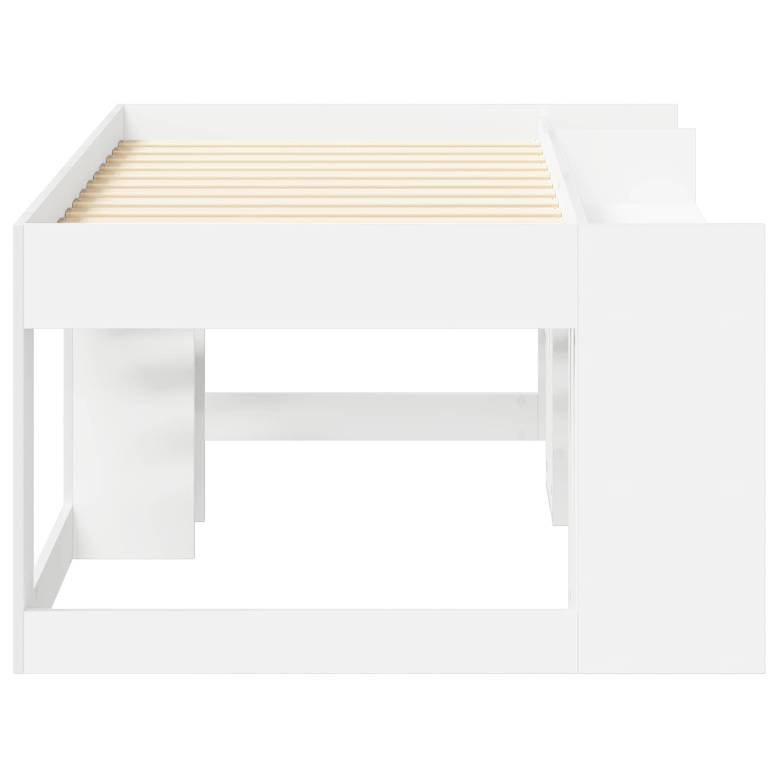 Cadre de lit pour enfants avec rangement Blanc 80 x 160 cm - XIOS