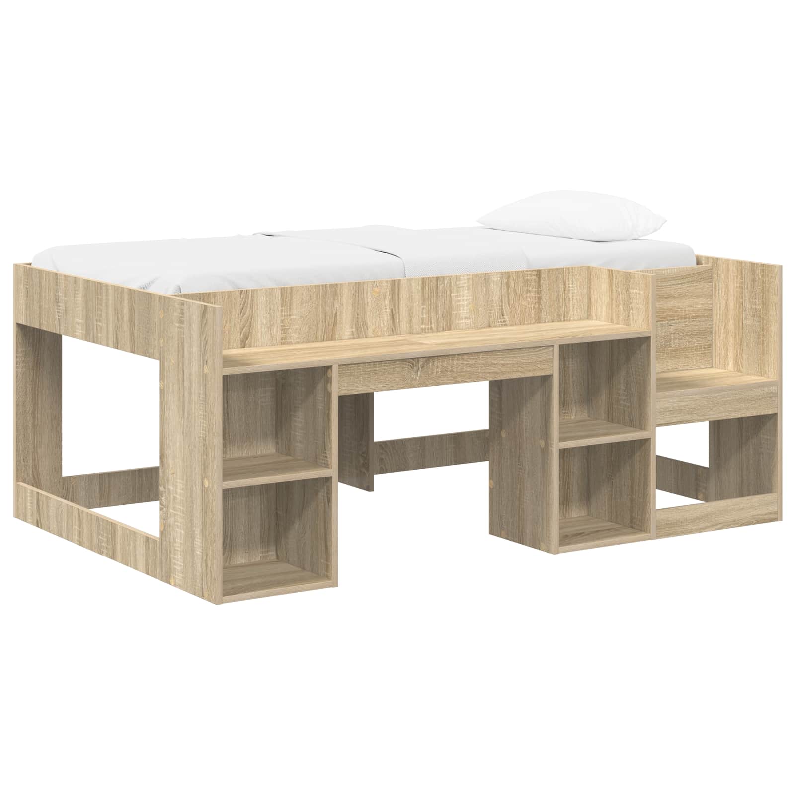 Cadre de lit pour enfants avec rangement Chêne Sonoma - XIOS