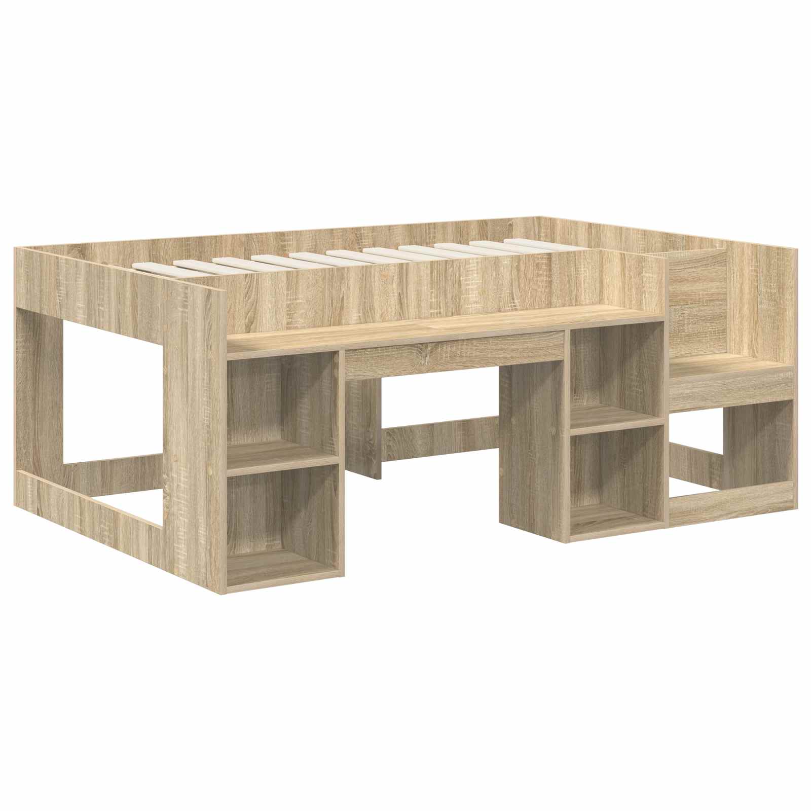Cadre de lit pour enfants avec rangement Chêne Sonoma - XIOS