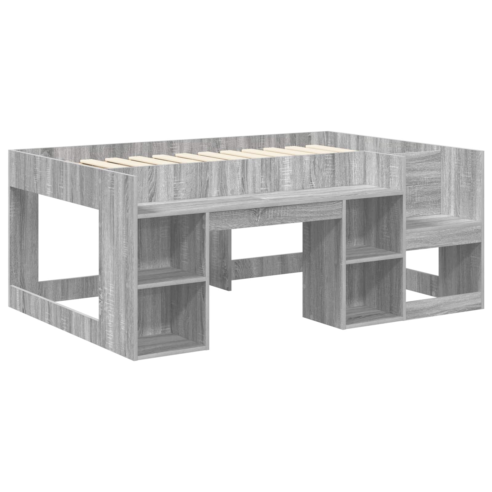 Cadre de lit pour enfants avec rangement Sonoma gris - XIOS
