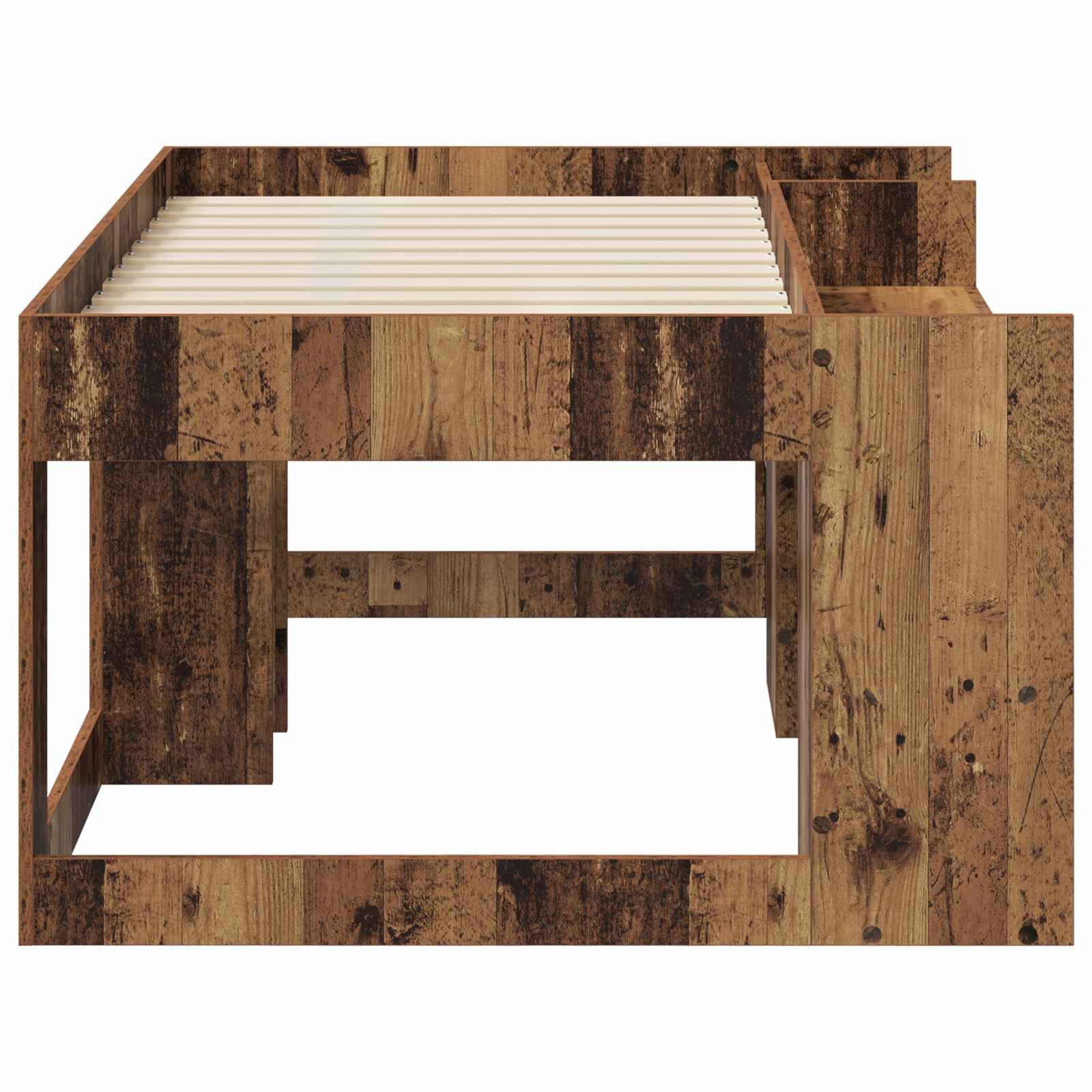 Cadre de lit pour enfants avec rangement Bois ancien - XIOS