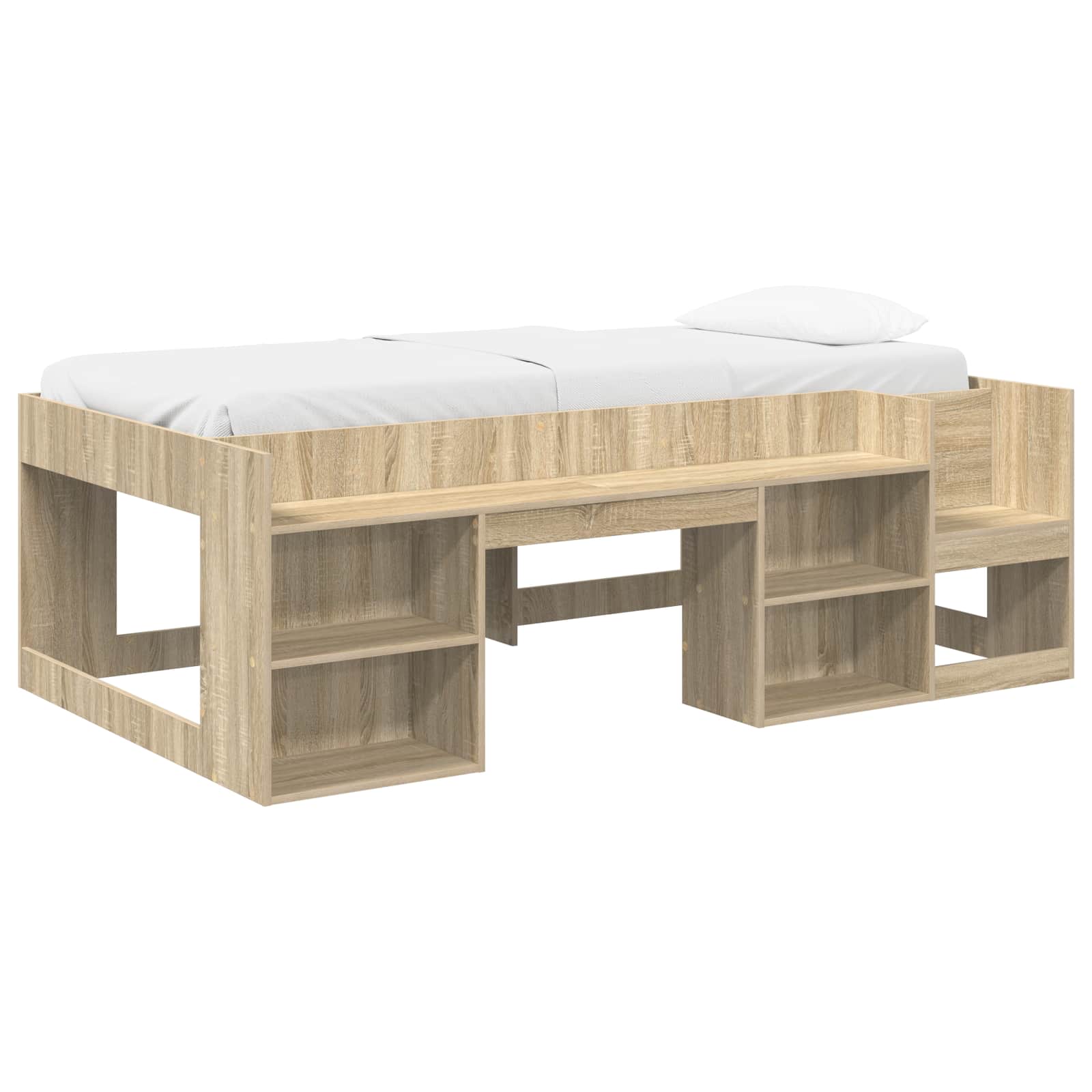 Cadre de lit pour enfants avec rangement Chêne Sonoma - XIOS