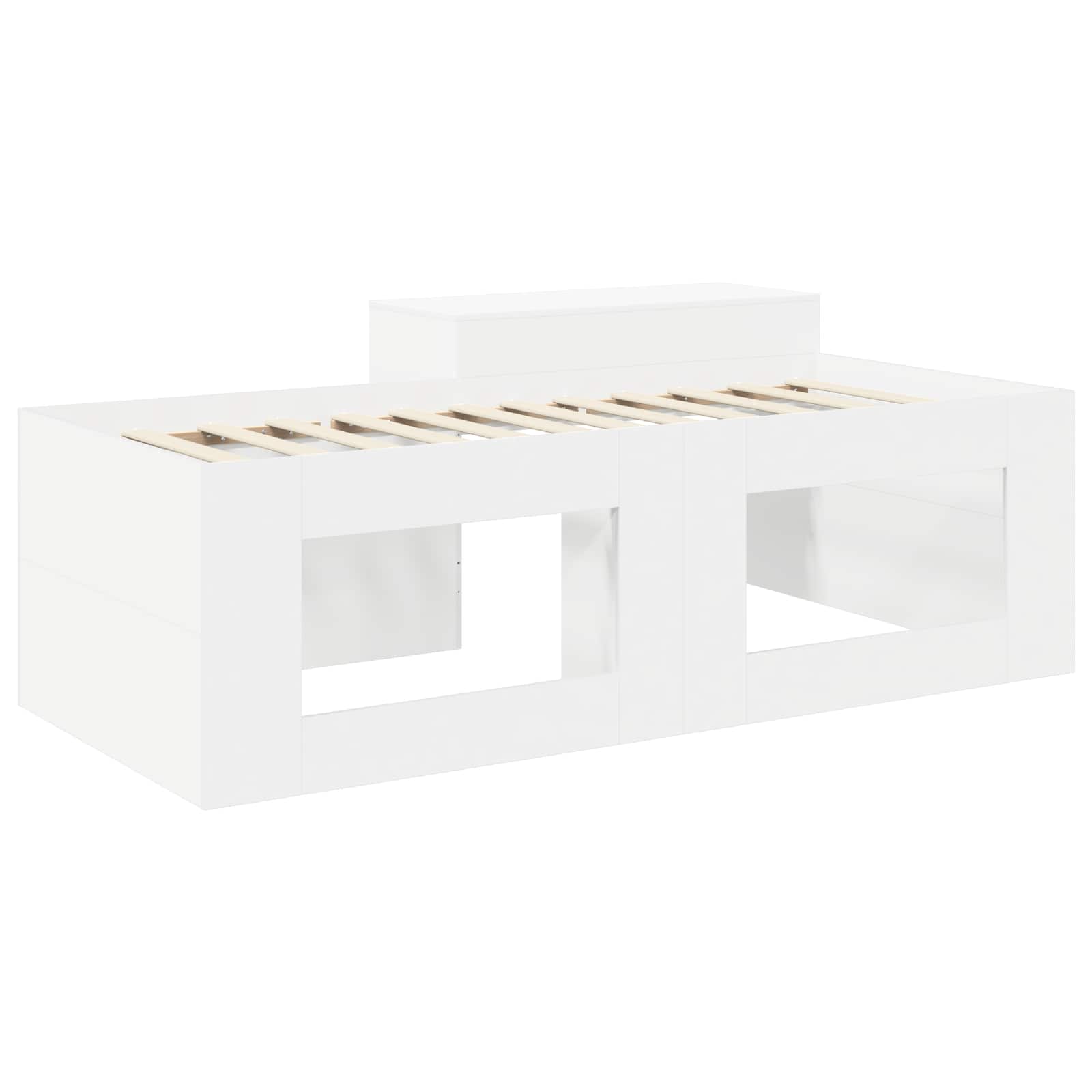 Lit haut pour enfants avec bureau Blanc 80 x 200 cm - XIOS