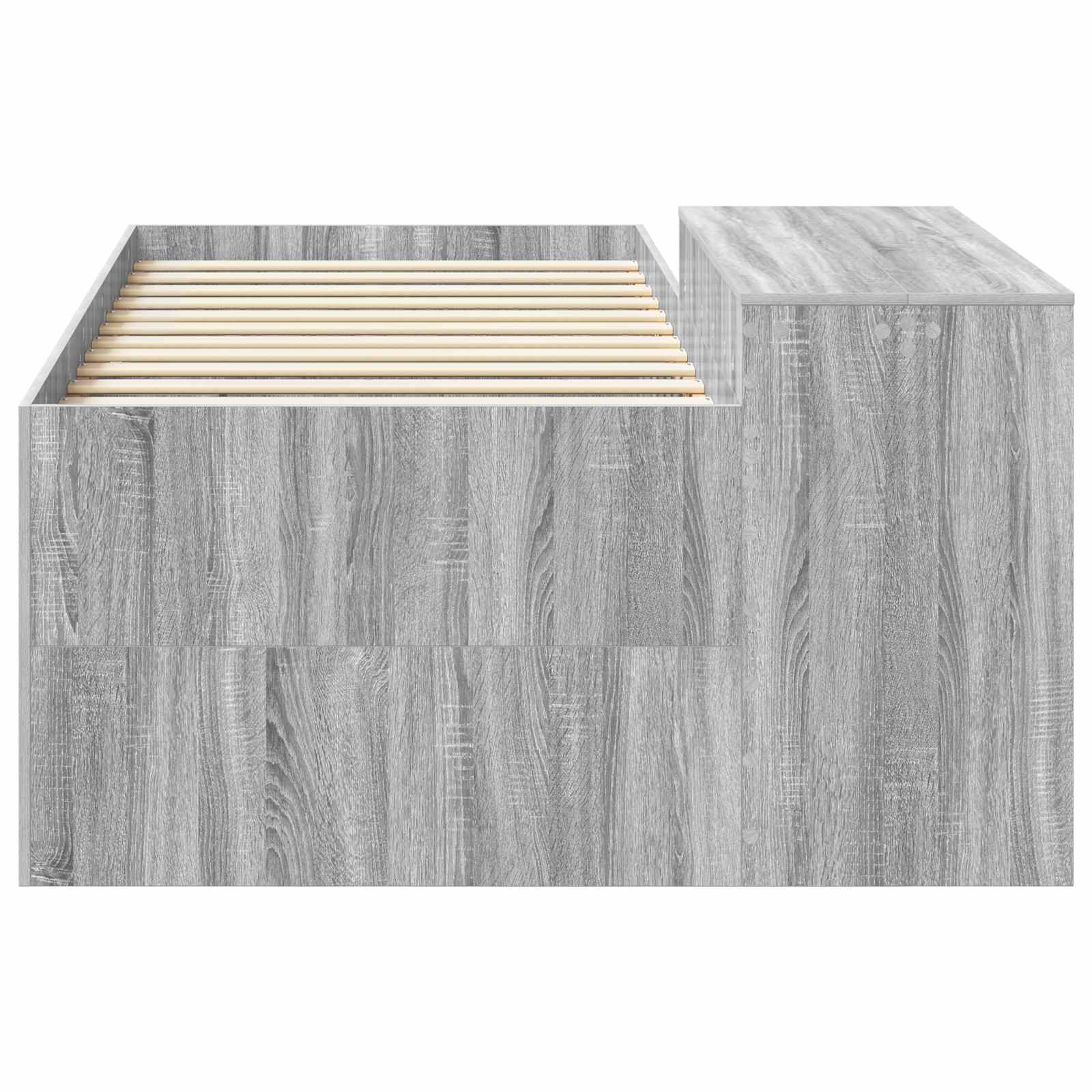 Lit haut pour enfants avec bureau Sonoma gris 80 x 200 cm - XIOS