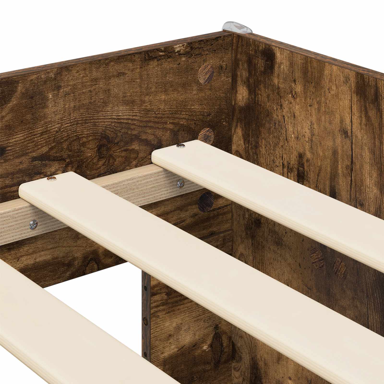 Lit haut pour enfants avec bureau Chêne fumé 90 x 200 cm - XIOS
