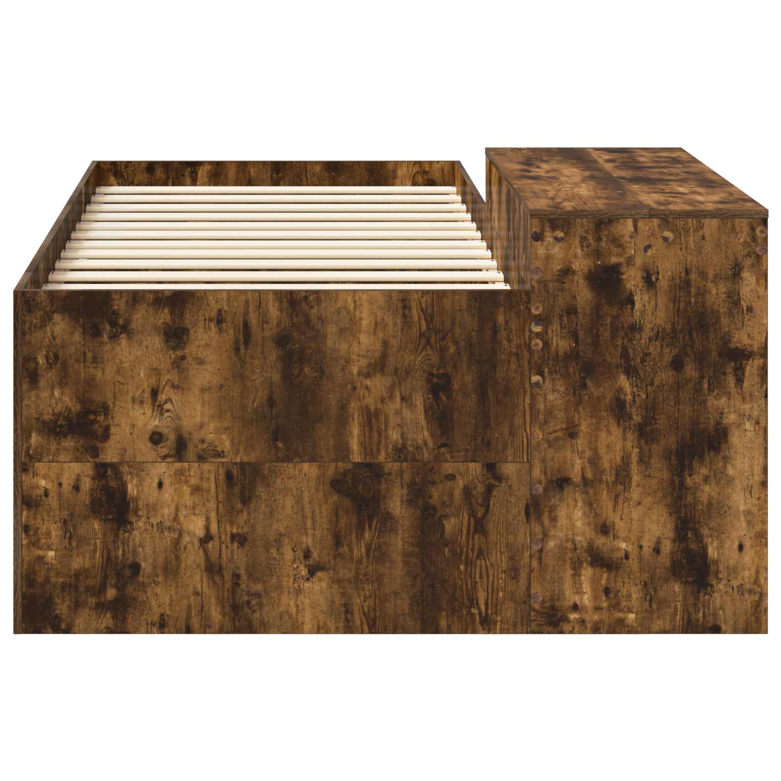 Lit haut pour enfants avec bureau Chêne fumé 90 x 200 cm - XIOS