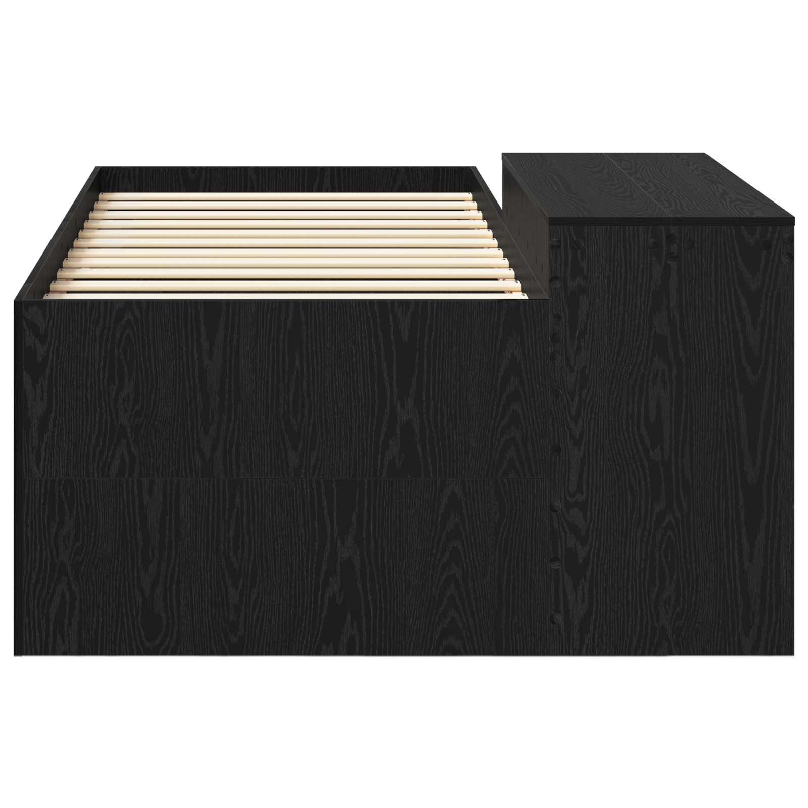 Lit haut pour enfants avec bureau Noir 98,5 x 200 cm - XIOS