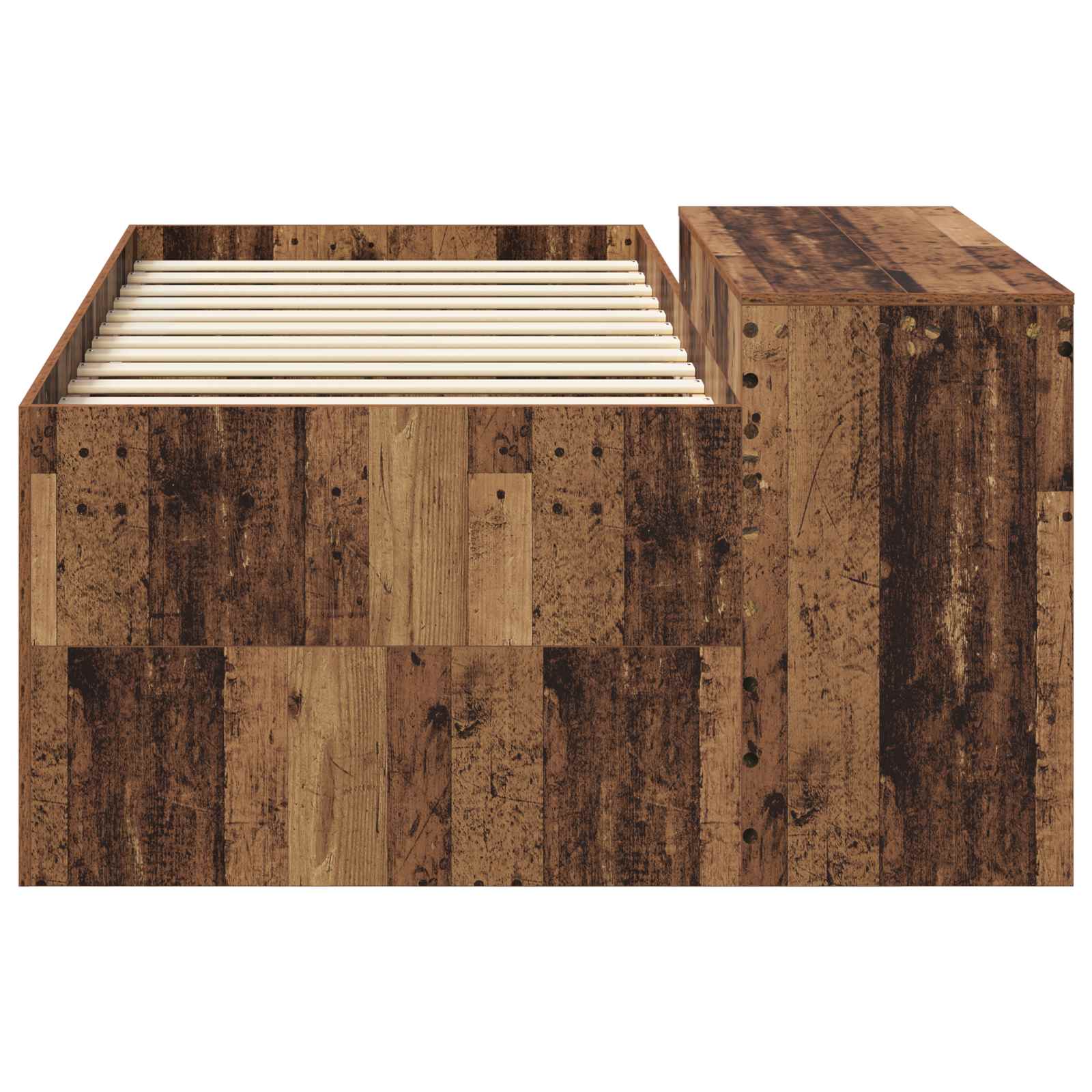 Lit haut pour enfants avec bureau Bois ancien 98,5 x 200 cm - XIOS