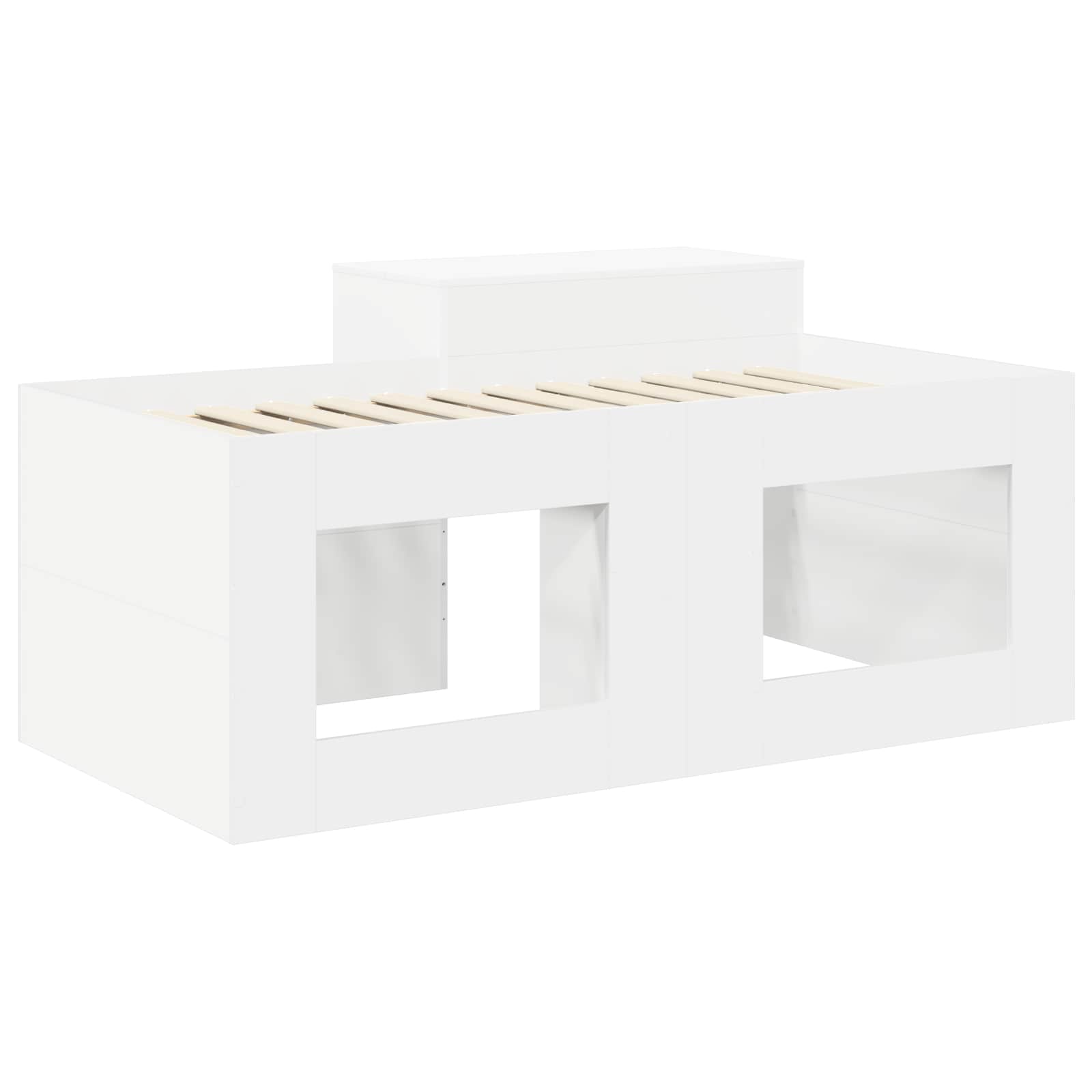 Lit haut pour enfants avec bureau Blanc 80 x 160 cm - XIOS