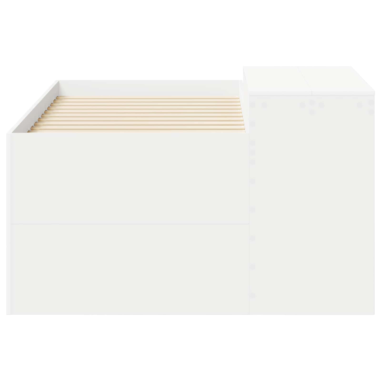 Lit haut pour enfants avec bureau Blanc 80 x 160 cm - XIOS