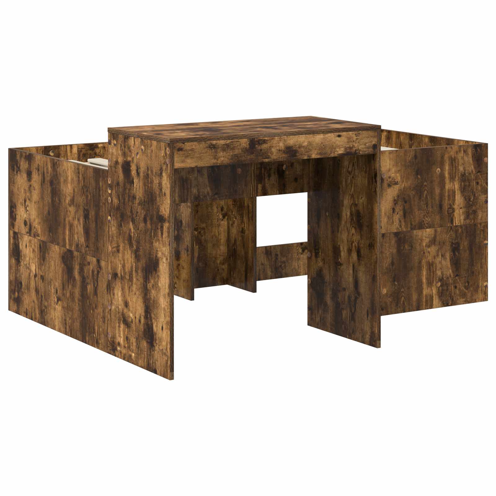 Lit haut pour enfants avec bureau Chêne fumé Bois d'ingénierie - XIOS
