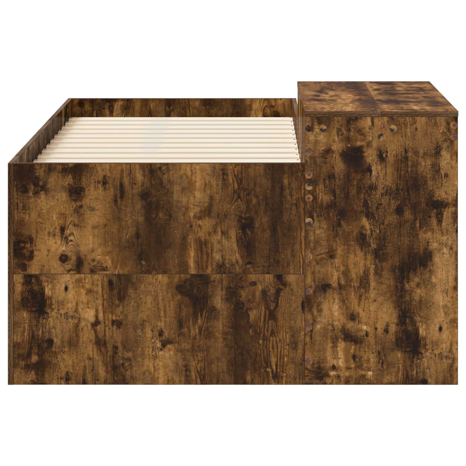 Lit haut pour enfants avec bureau Chêne fumé Bois d'ingénierie - XIOS