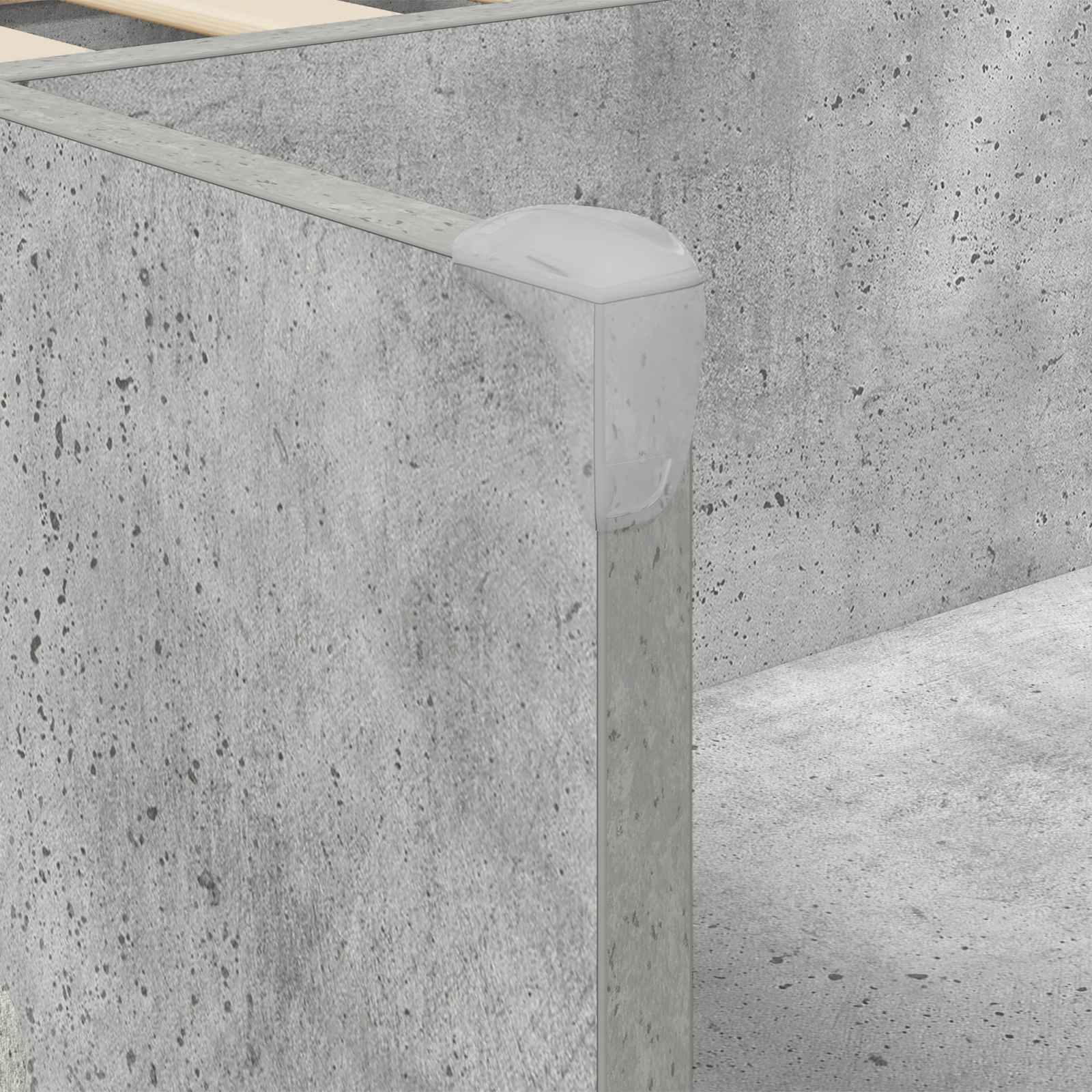 Lit haut pour enfants avec bureau Gris béton Bois d'ingénierie - XIOS