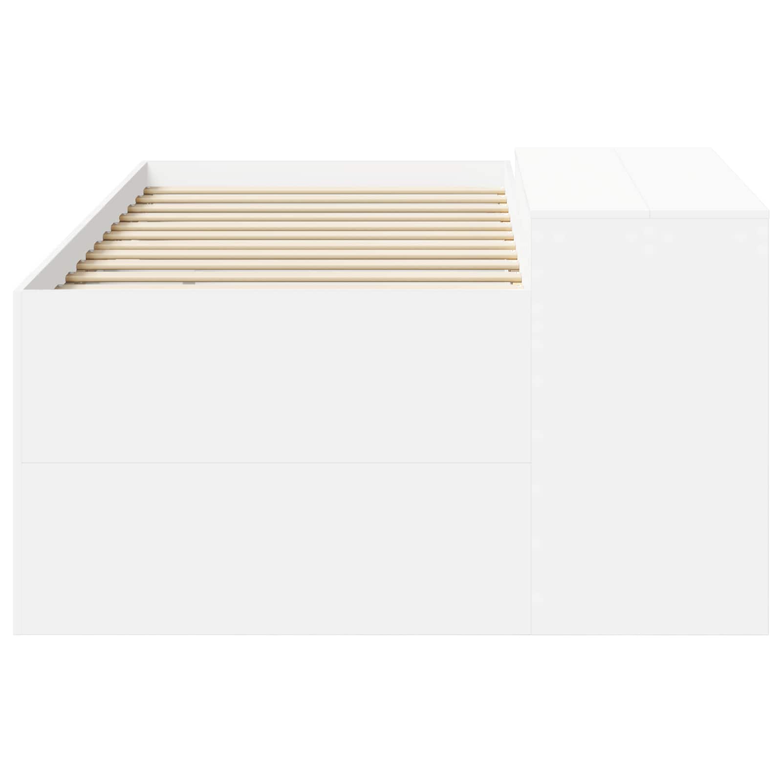 Lit haut pour enfants avec bureau Blanc 75 x 190 cm - XIOS