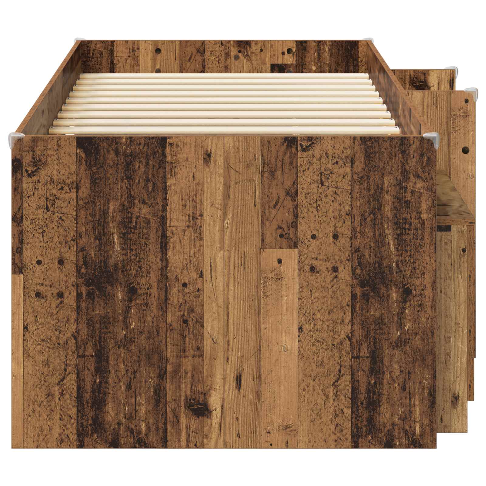 Cadre de lit en loft avec armoire avec porte 3 pc Bois ancien - XIOS