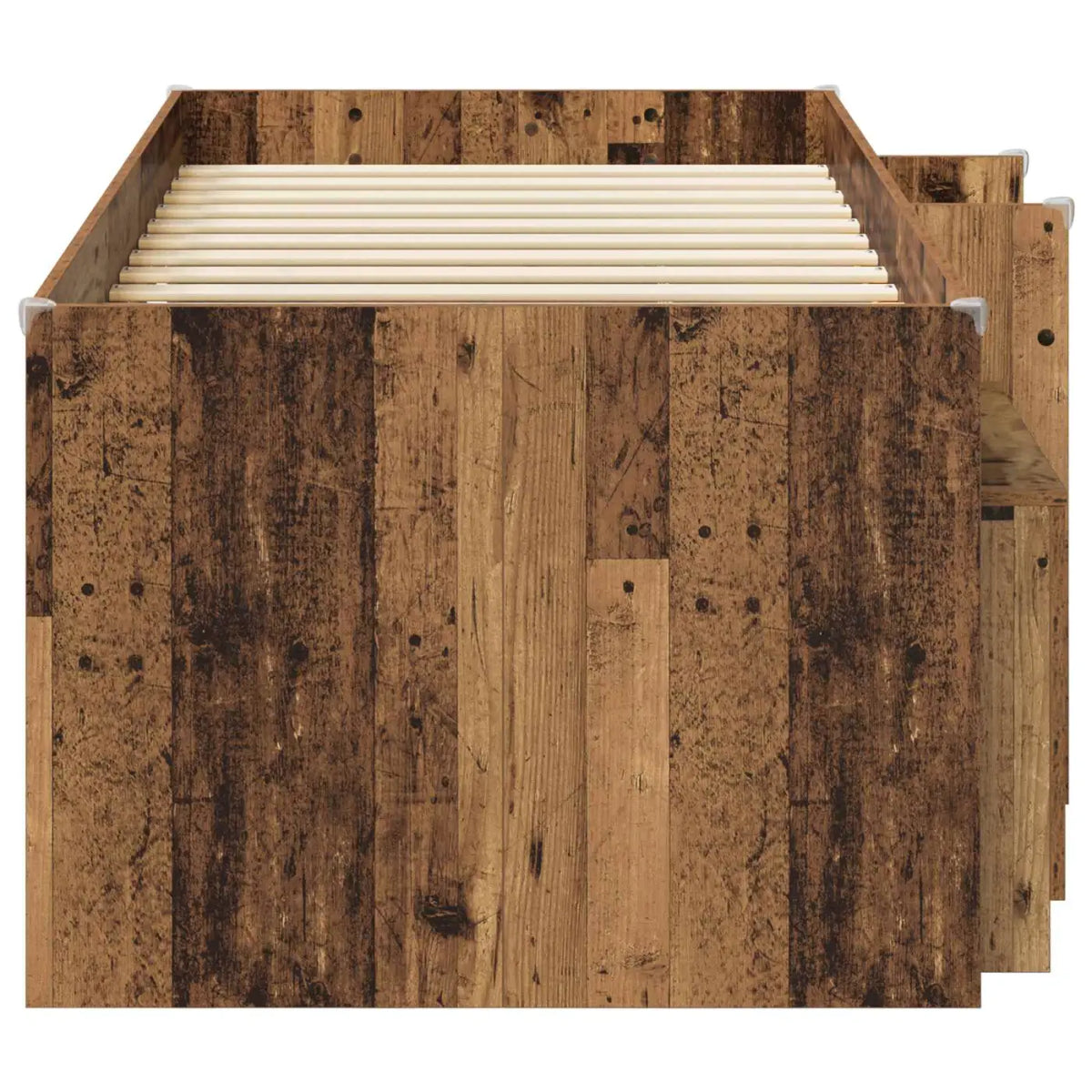 Cadre de lit en loft avec armoire avec porte 3 pc Bois ancien - XIOS