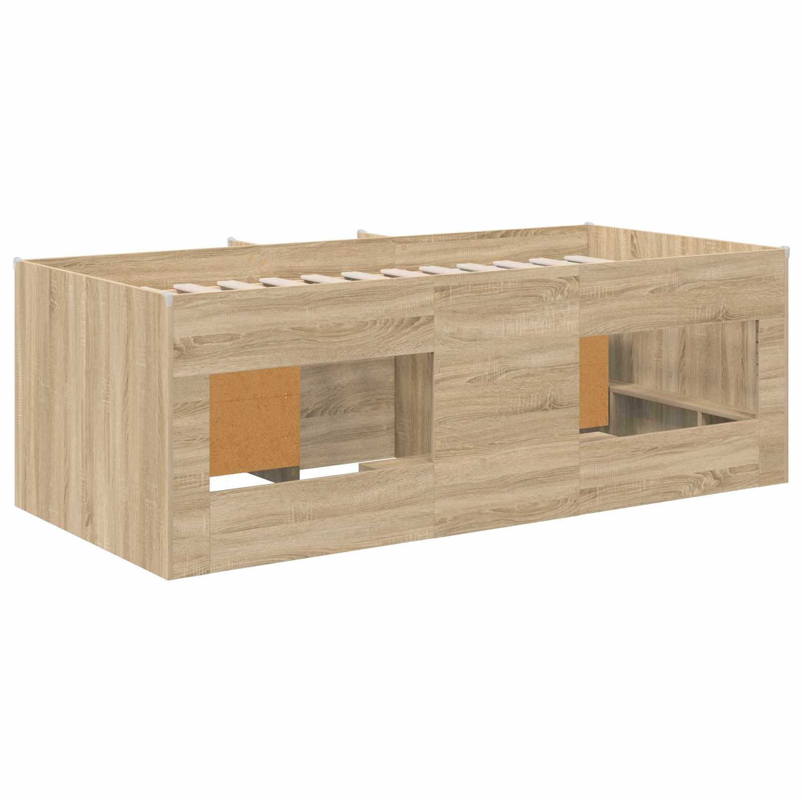 Cadre de lit en loft avec armoire avec porte 3 pc Chêne Sonoma - XIOS