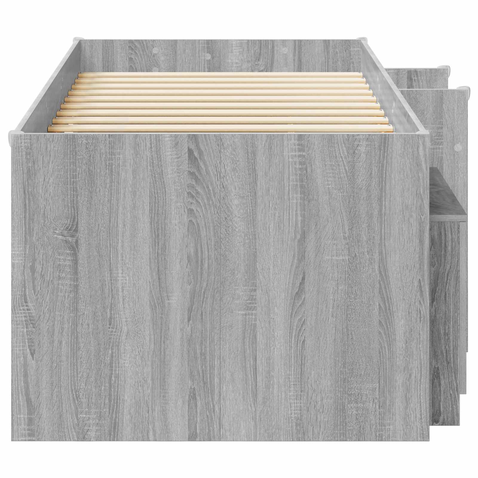 Cadre de lit en loft avec armoire avec porte 3 pc Sonoma gris - XIOS