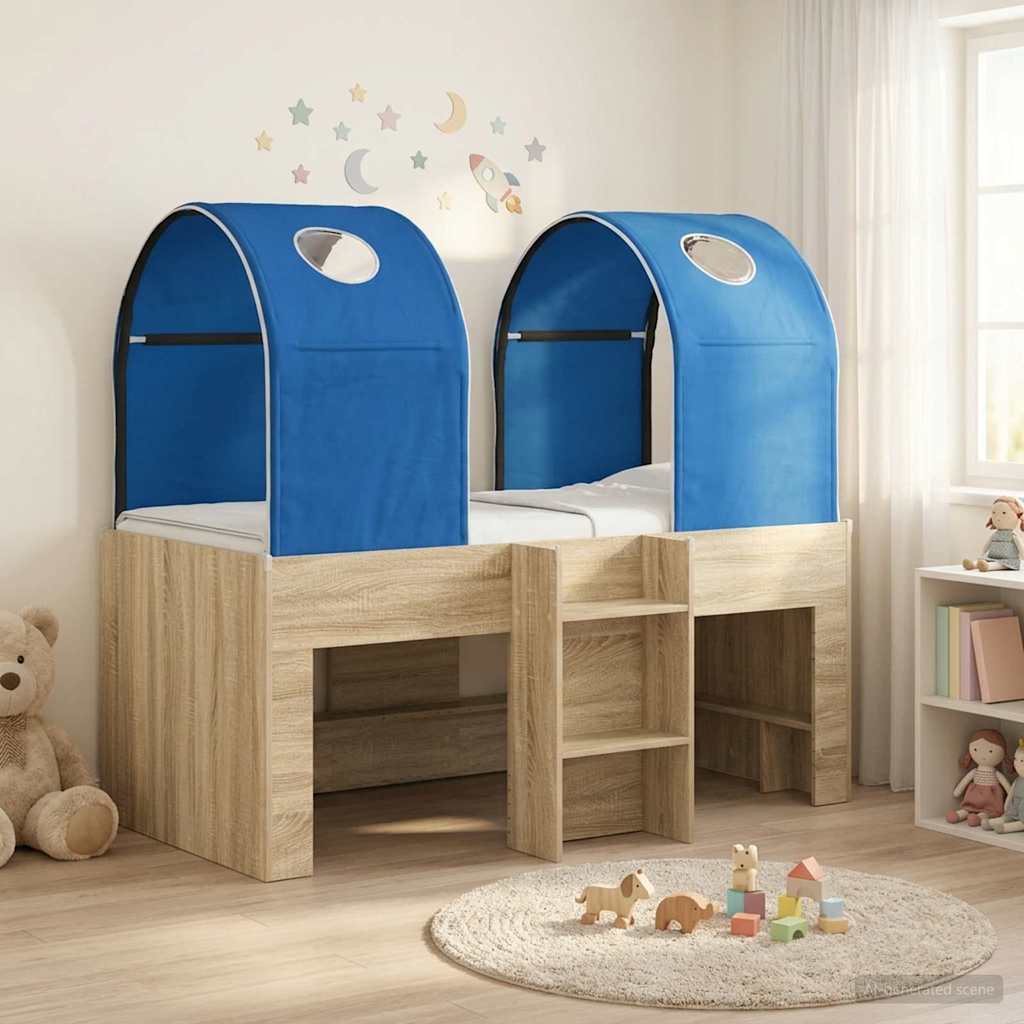 Lit avec Tunnel 3 pc Sonoma et Bleu Bois d'ingénierie - XIOS