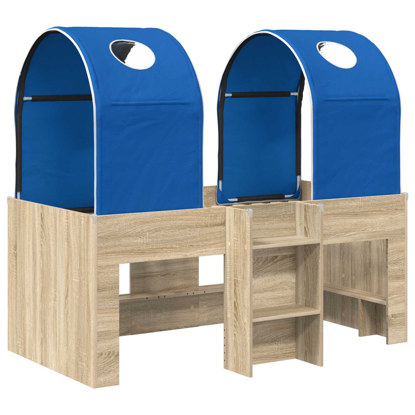 Lit avec Tunnel 3 pc Sonoma et Bleu Bois d'ingénierie - XIOS