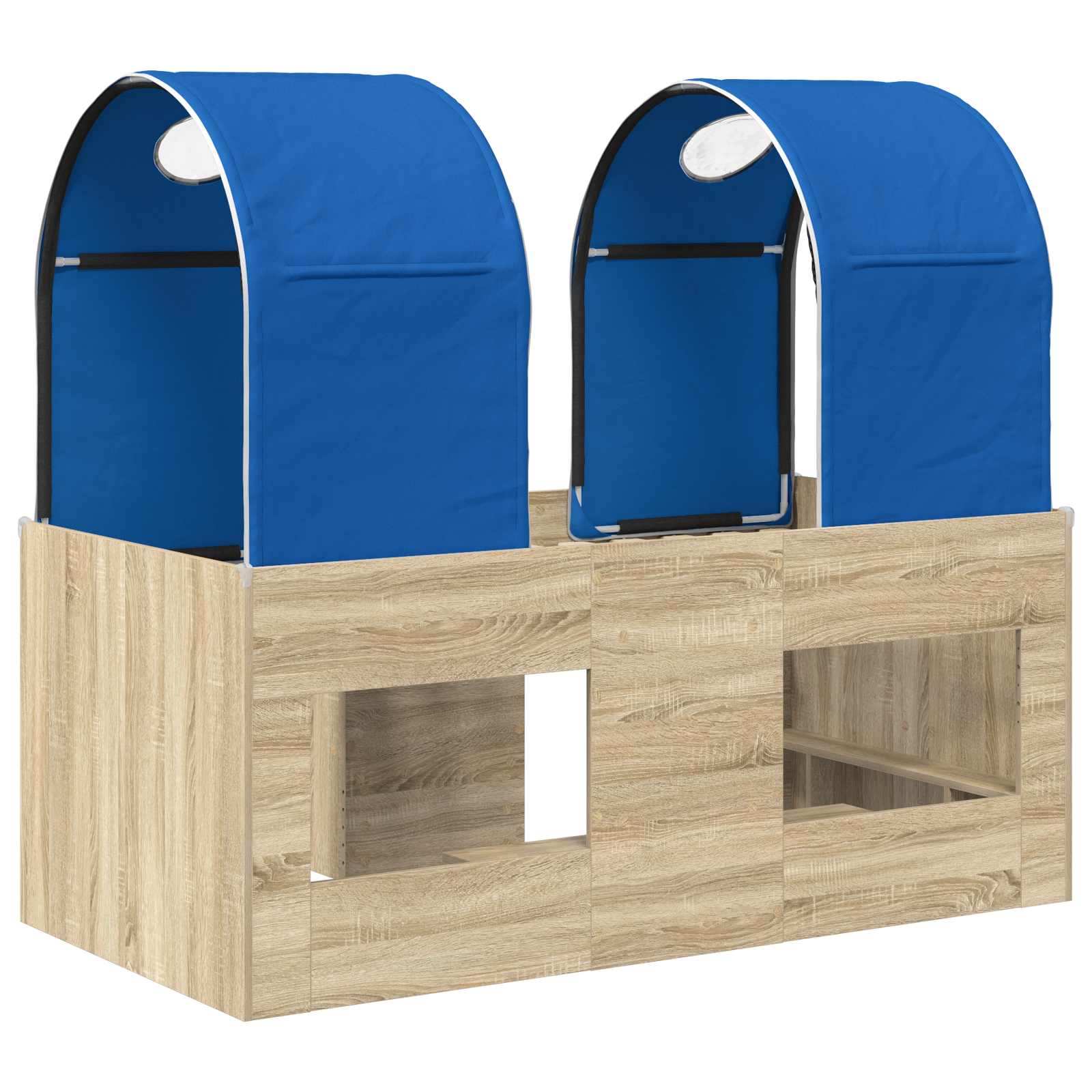 Lit avec Tunnel 3 pc Sonoma et Bleu Bois d'ingénierie - XIOS