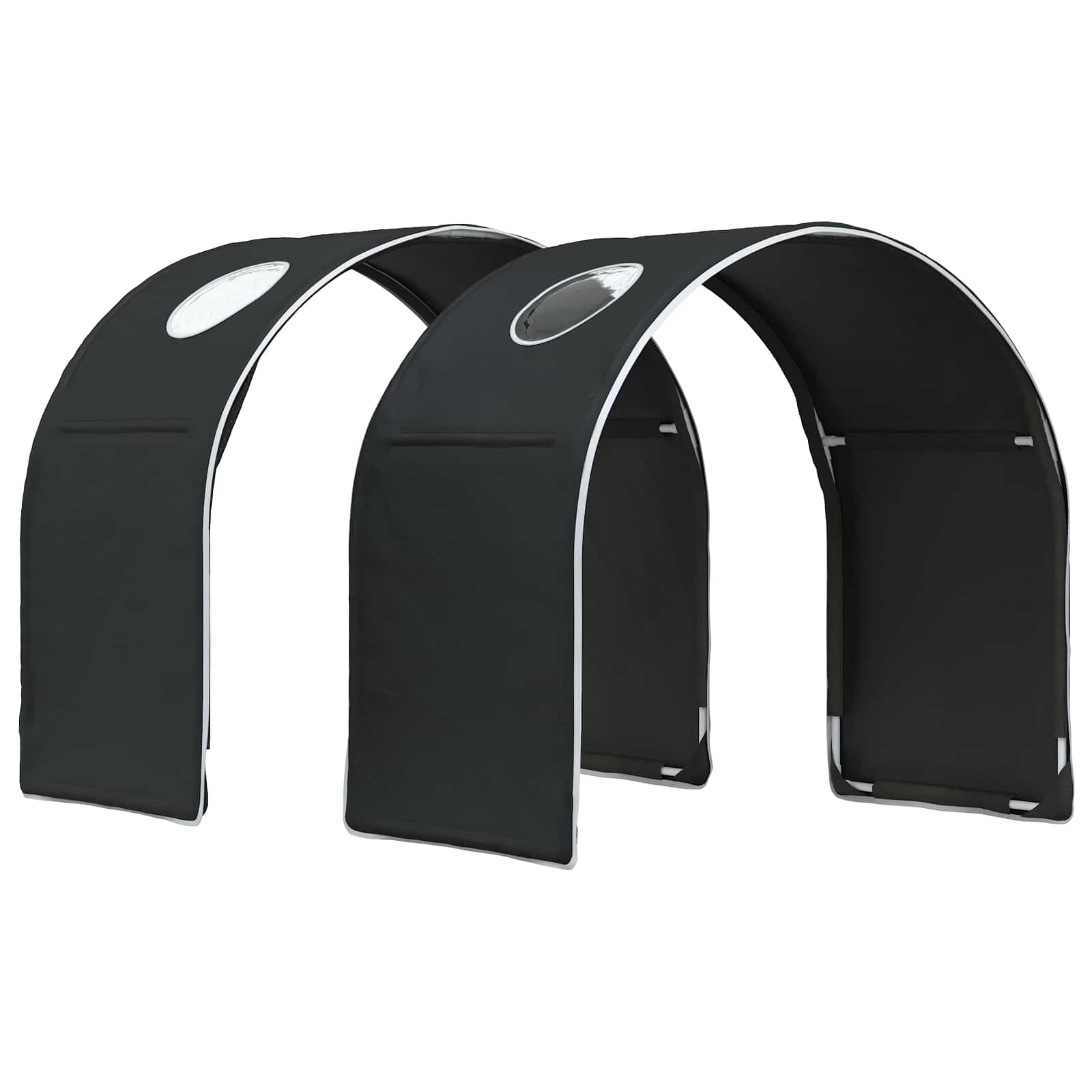 Lit avec Tunnel 3 pc Sonoma et Noir Bois d'ingénierie - XIOS