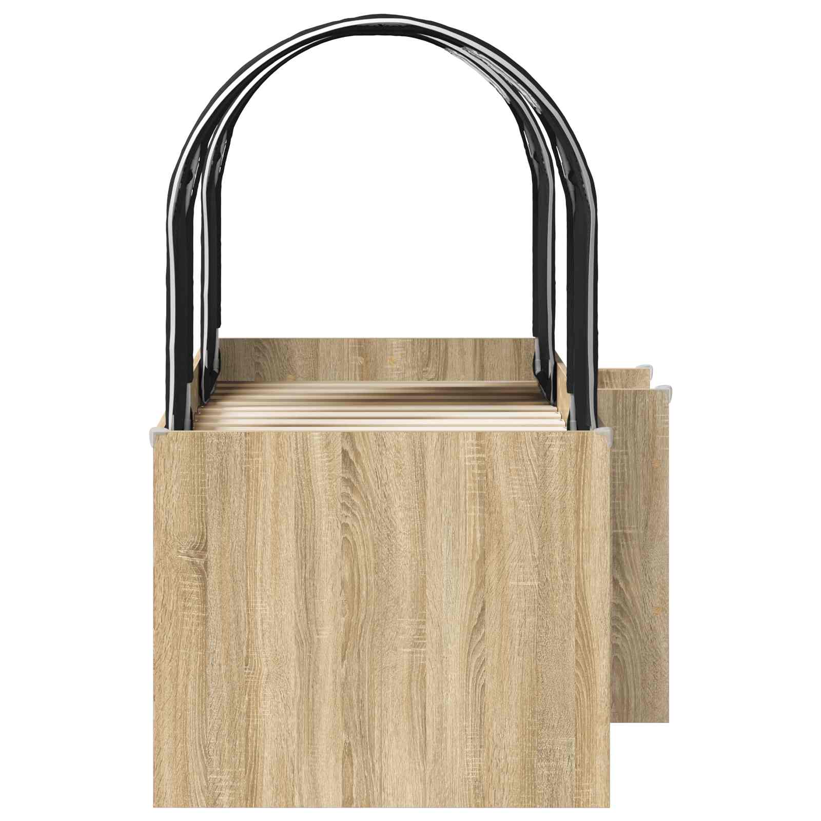 Lit avec Tunnel 3 pc Sonoma et Noir Bois d'ingénierie - XIOS