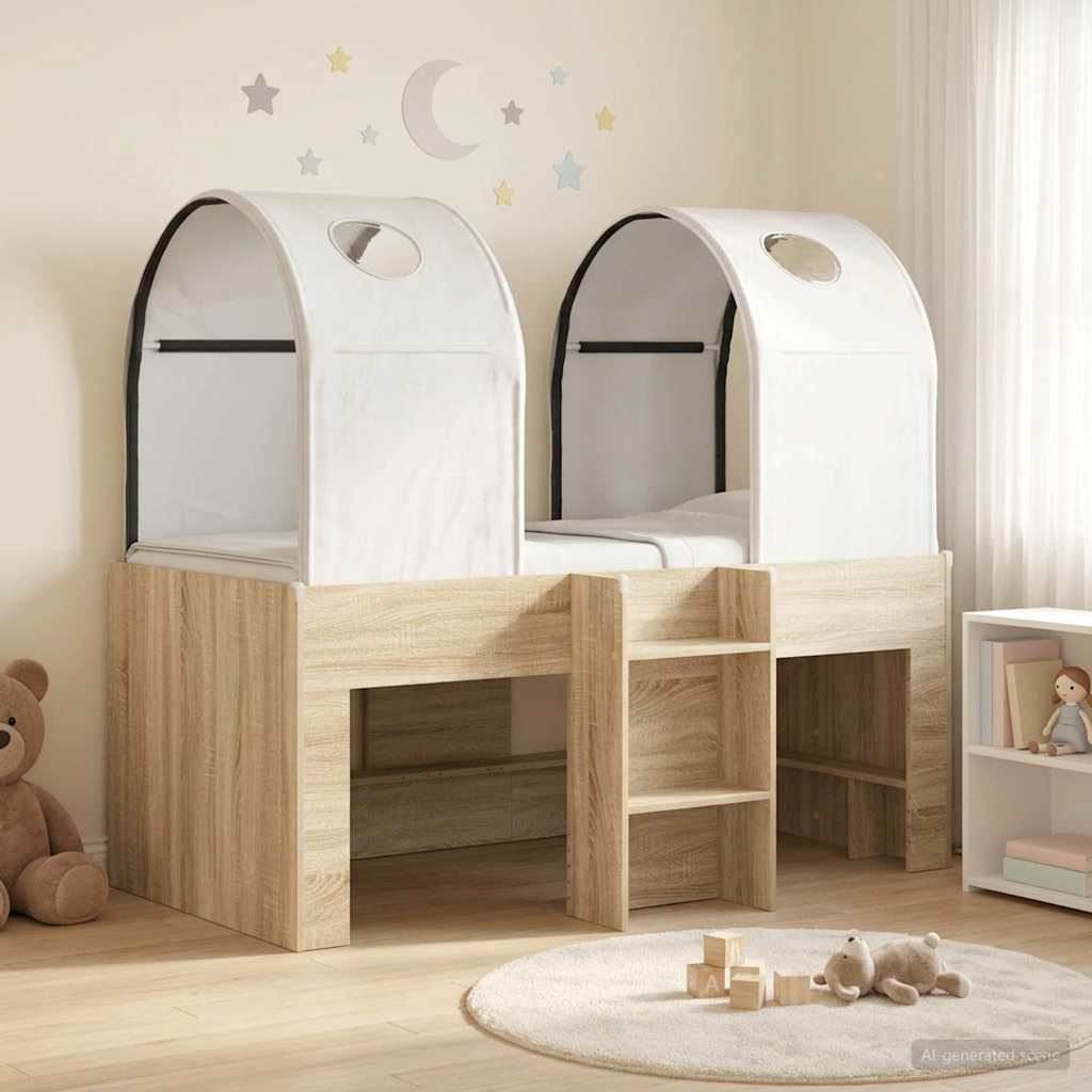 Lit avec Tunnel 3 pc Sonoma et Blanc Bois d'ingénierie - XIOS