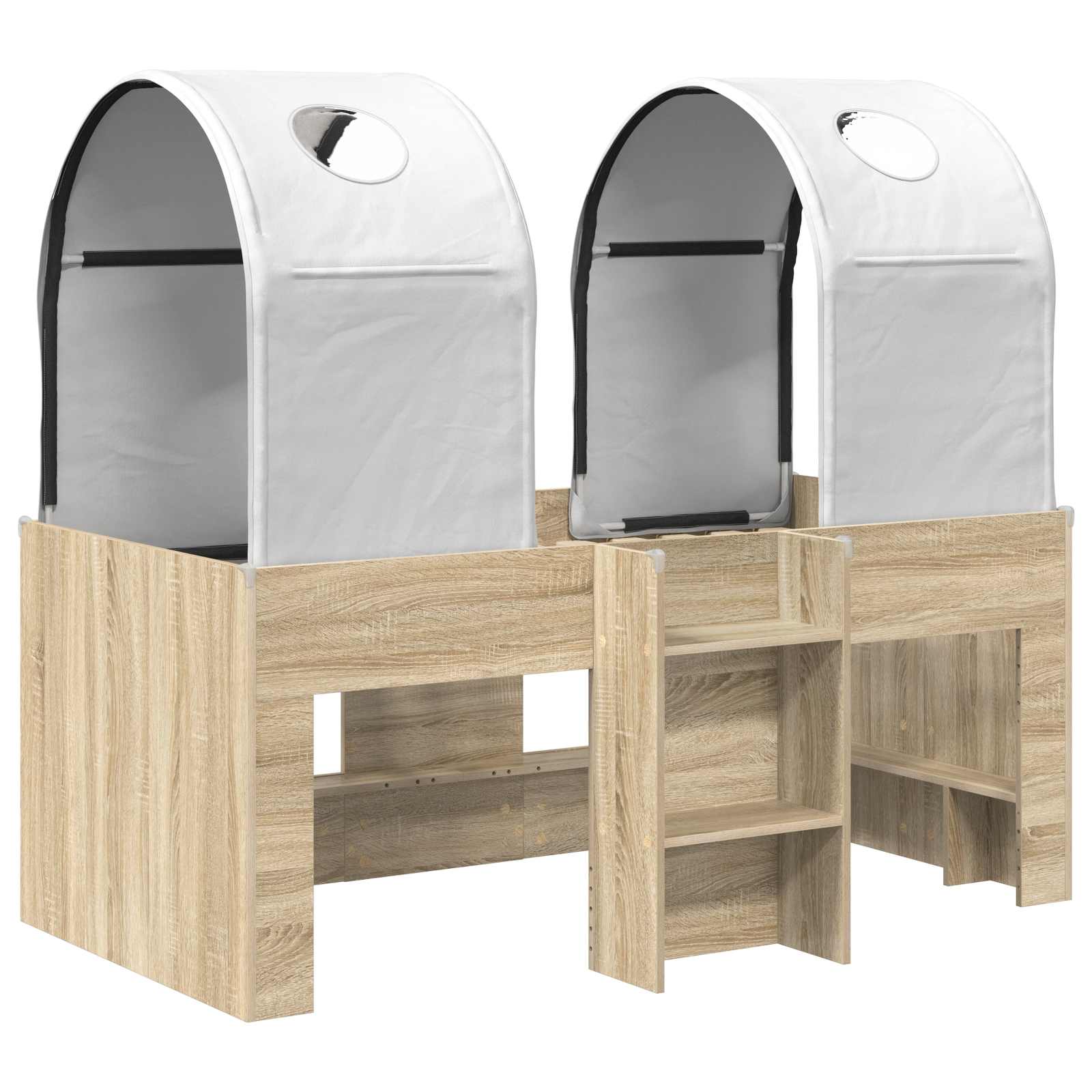 Lit avec Tunnel 3 pc Sonoma et Blanc Bois d'ingénierie - XIOS