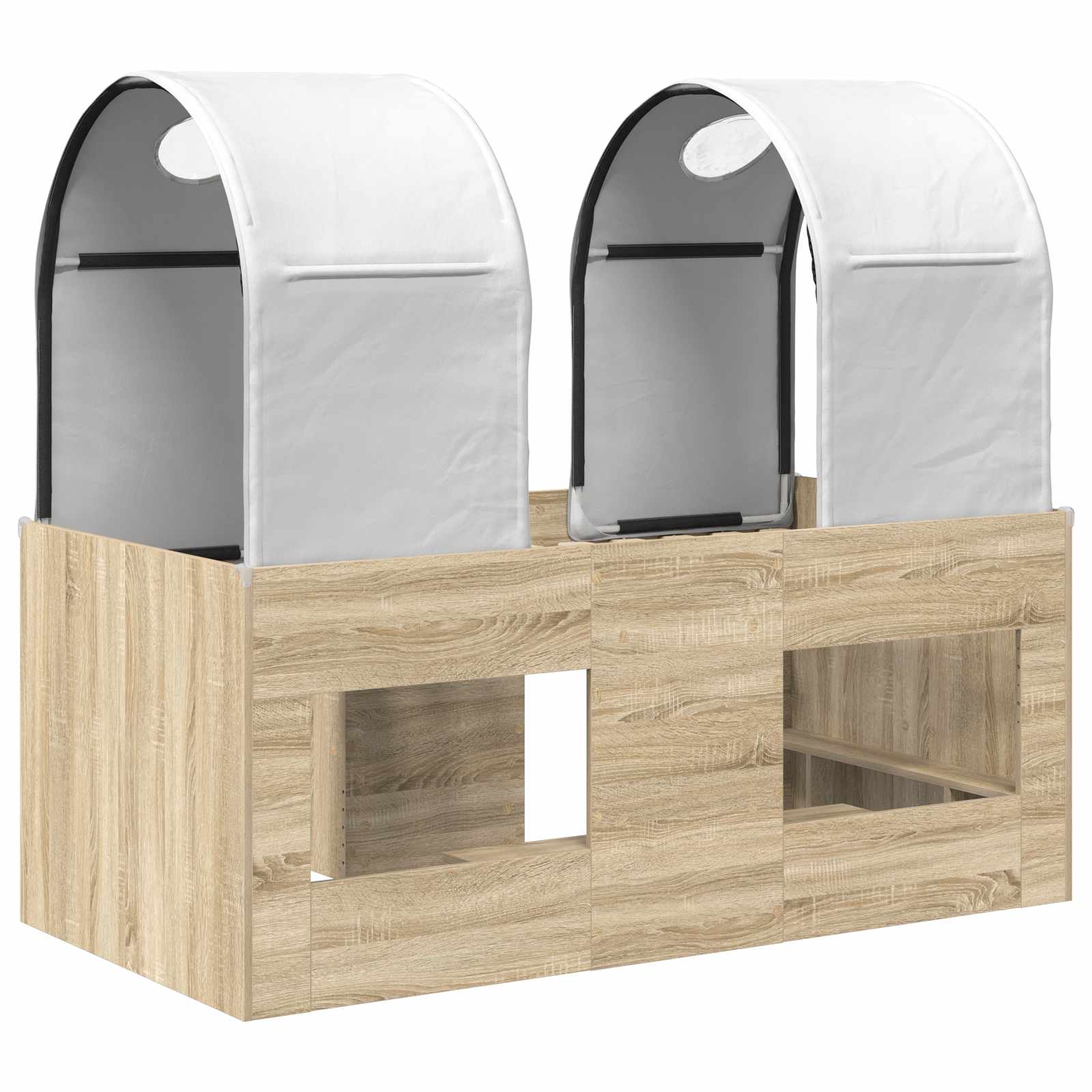 Lit avec Tunnel 3 pc Sonoma et Blanc Bois d'ingénierie - XIOS