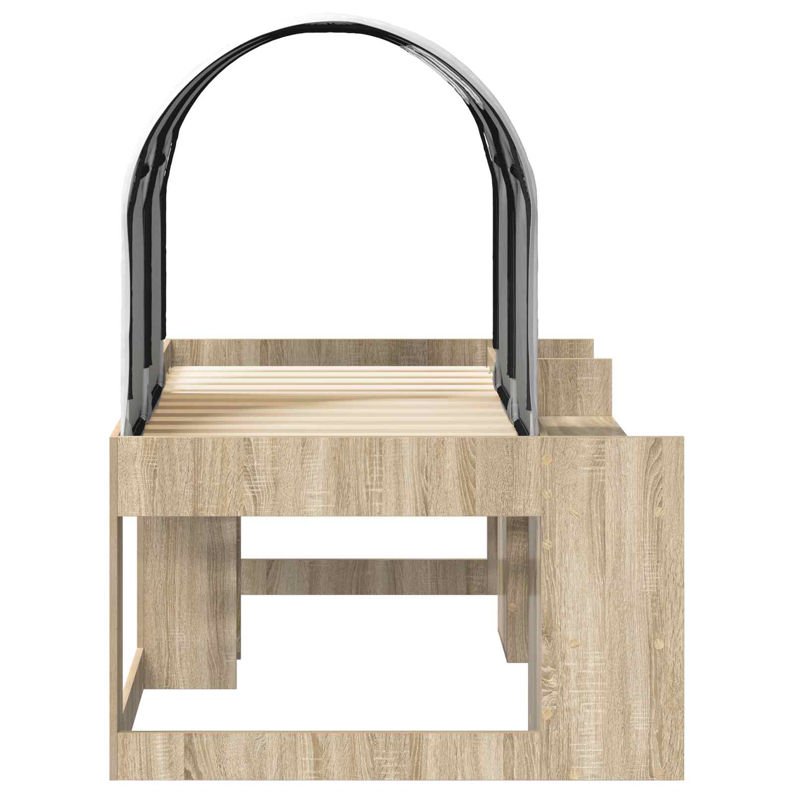 Lit avec Tunnel 3 pc Chêne Sonoma et blanc Bois d'ingénierie - XIOS