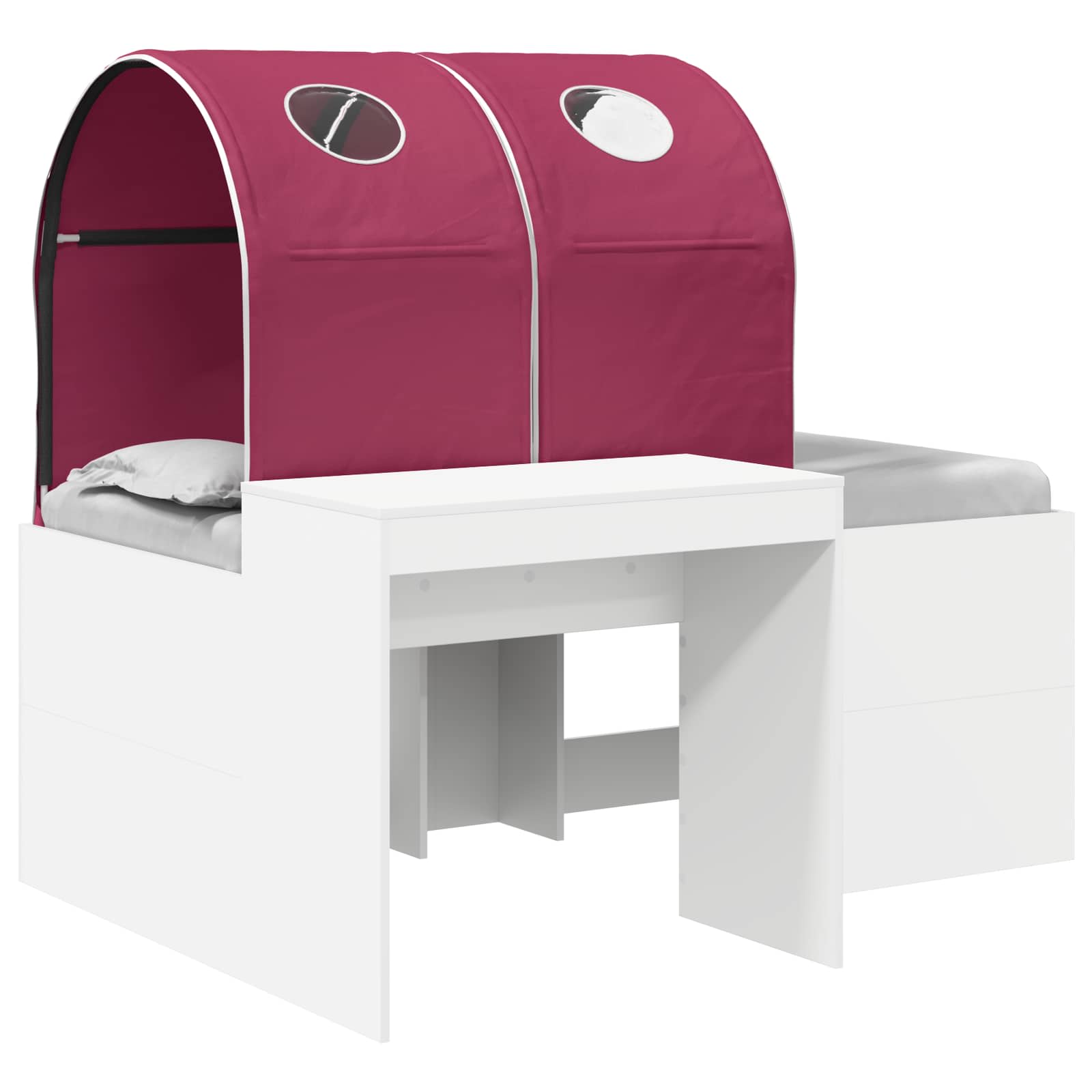 Lit avec Tunnel 4 pcs Chêne Artisanal et Rouge - XIOS