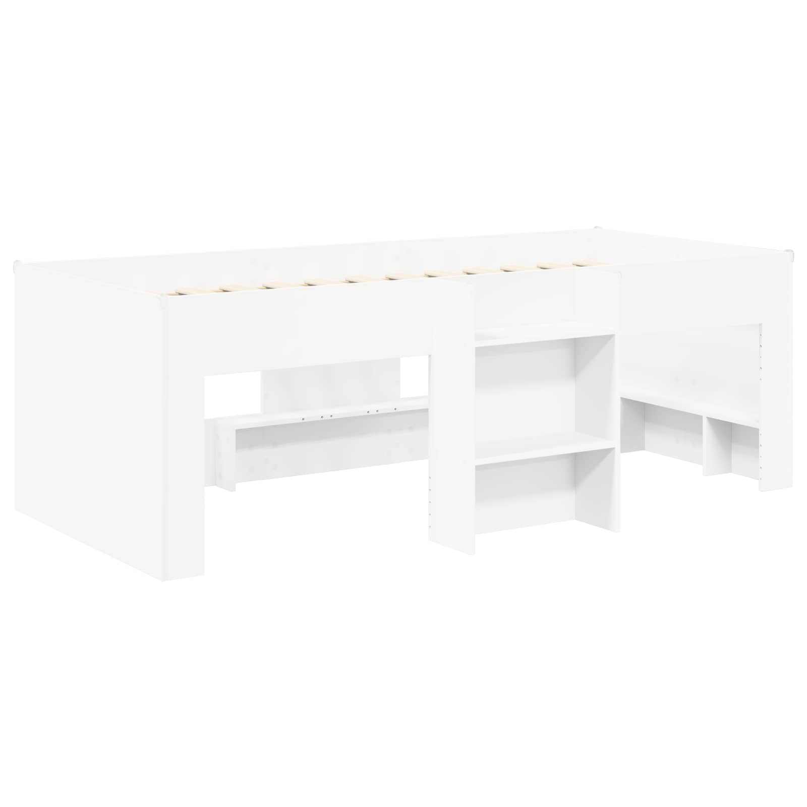 Lit avec Tunnel 3 pc Blanc Bois d'ingénierie - XIOS