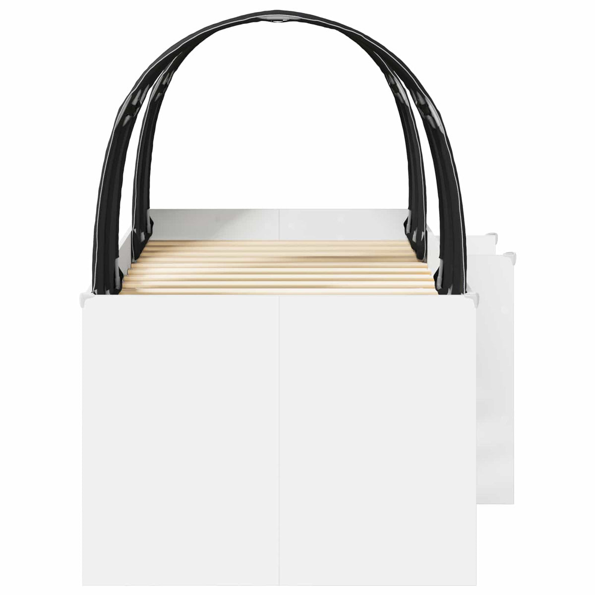 Lit Haut pour Enfants avec Tunnel 3 pc Blanc et noir - XIOS