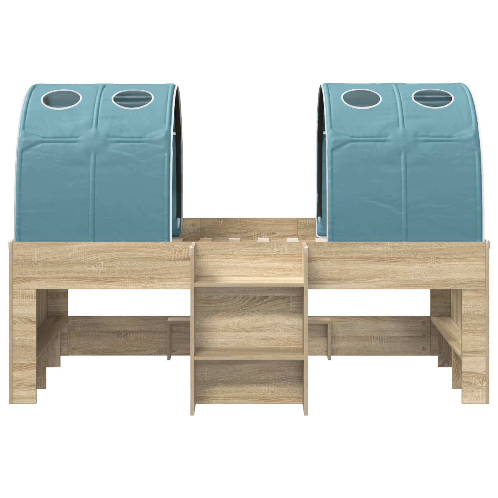 Lit Haut pour Enfants avec Tunnel 3 pc Bois d'ingénierie - XIOS