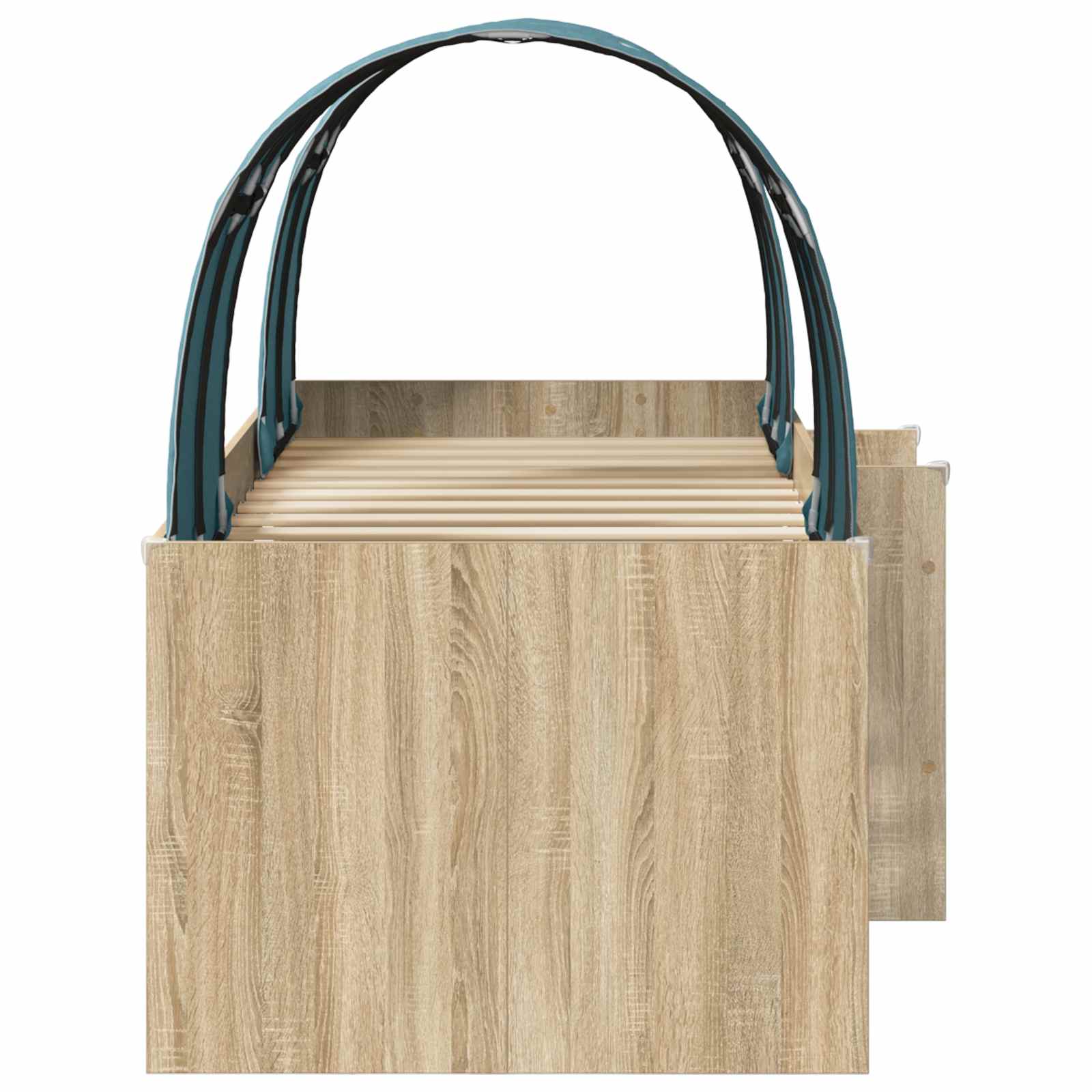 Lit Haut pour Enfants avec Tunnel 3 pc Bois d'ingénierie - XIOS