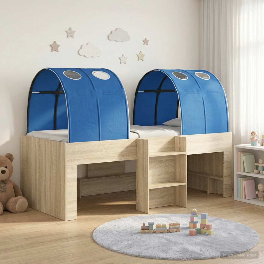 Lit avec Tunnel 3 pc Sonoma et Bleu Bois d'ingénierie - XIOS
