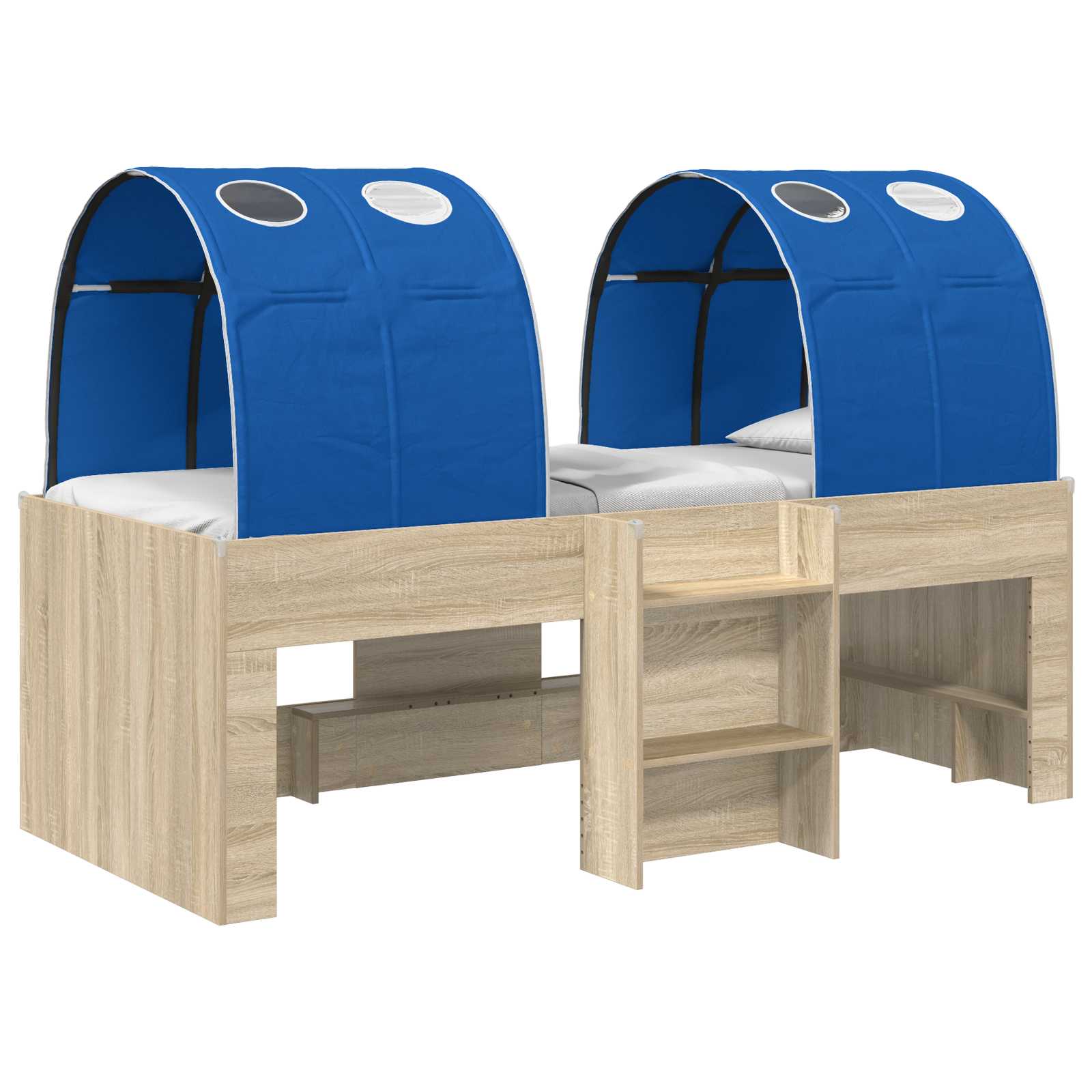 Lit avec Tunnel 3 pc Sonoma et Bleu Bois d'ingénierie - XIOS