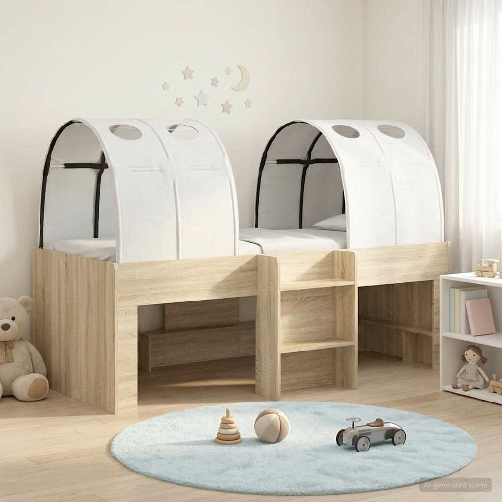 Lit avec Tunnel 3 pc Sonoma et Blanc Bois d'ingénierie - XIOS