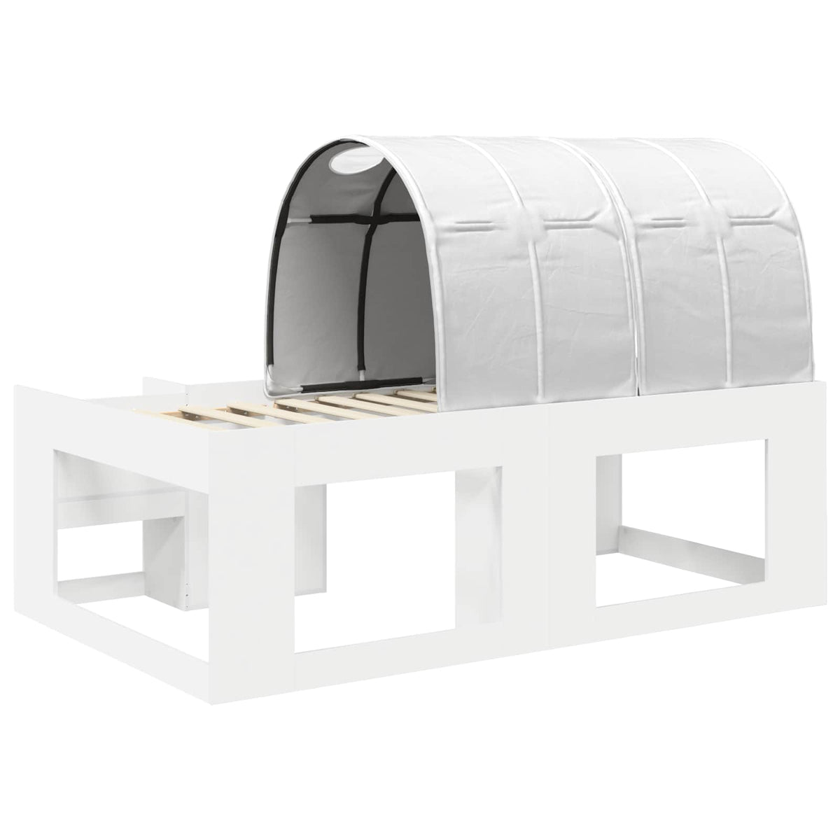 Lit haut pour enfants avec rangement 3 pc Blanc - XIOS