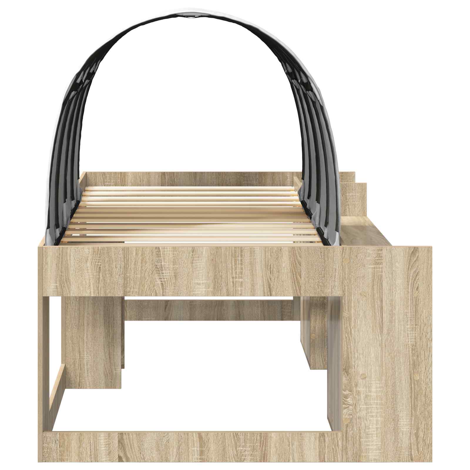 Cadre de lit avec tunnel 3 pc Chêne Sonoma et blanc - XIOS