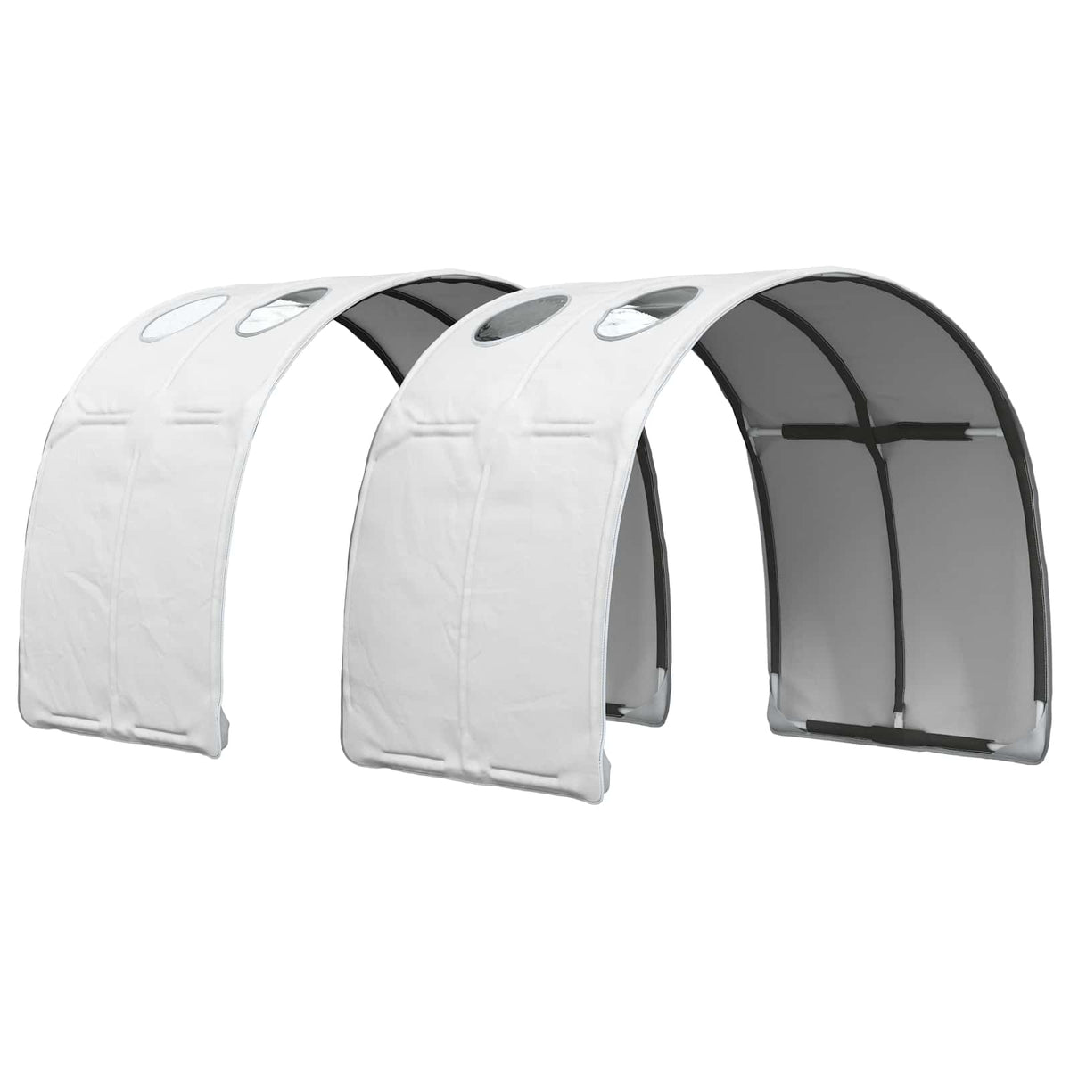 Cadre de lit avec tunnel 3 pc Blanc Bois d'ingénierie - XIOS