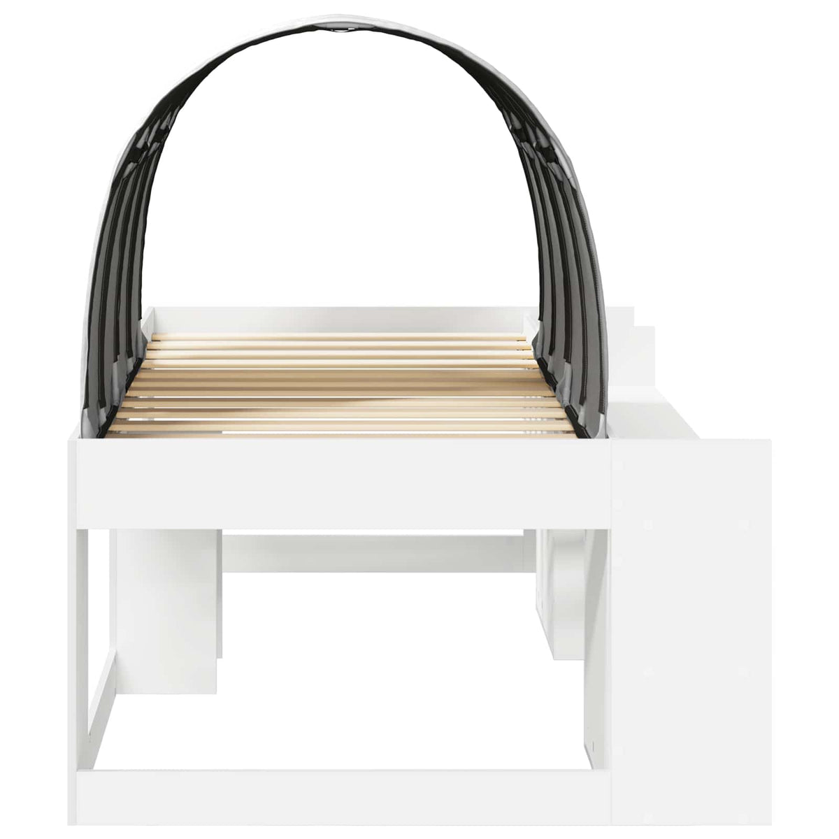Cadre de lit avec tunnel 3 pc Blanc Bois d'ingénierie - XIOS