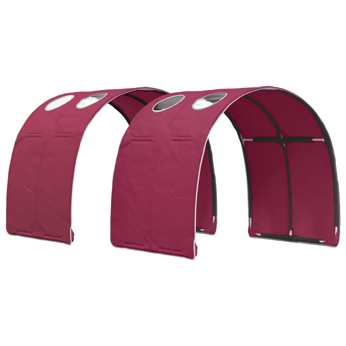 Cadre de lit avec tunnel 3 pc Chêne Sonoma et rouge - XIOS