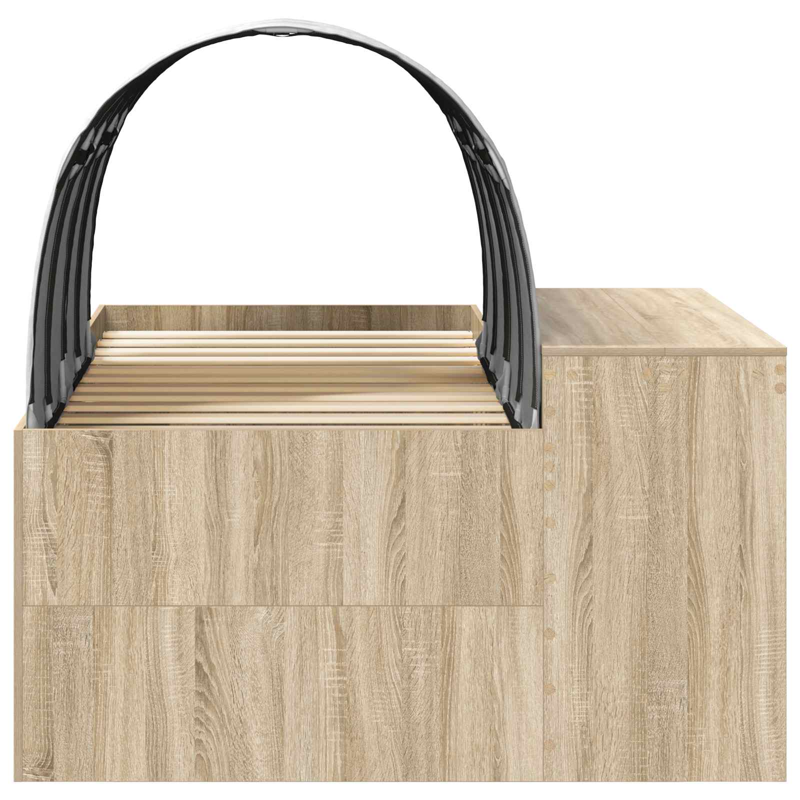 Cadre de lit avec tunnel 3 pc Chêne Sonoma et blanc - XIOS